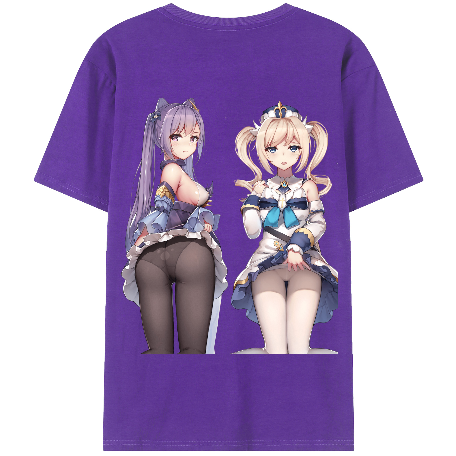 げんし神 刻晴 こくせい genshin Kokusei 綿100％半袖Tシャツ（背面プリント）