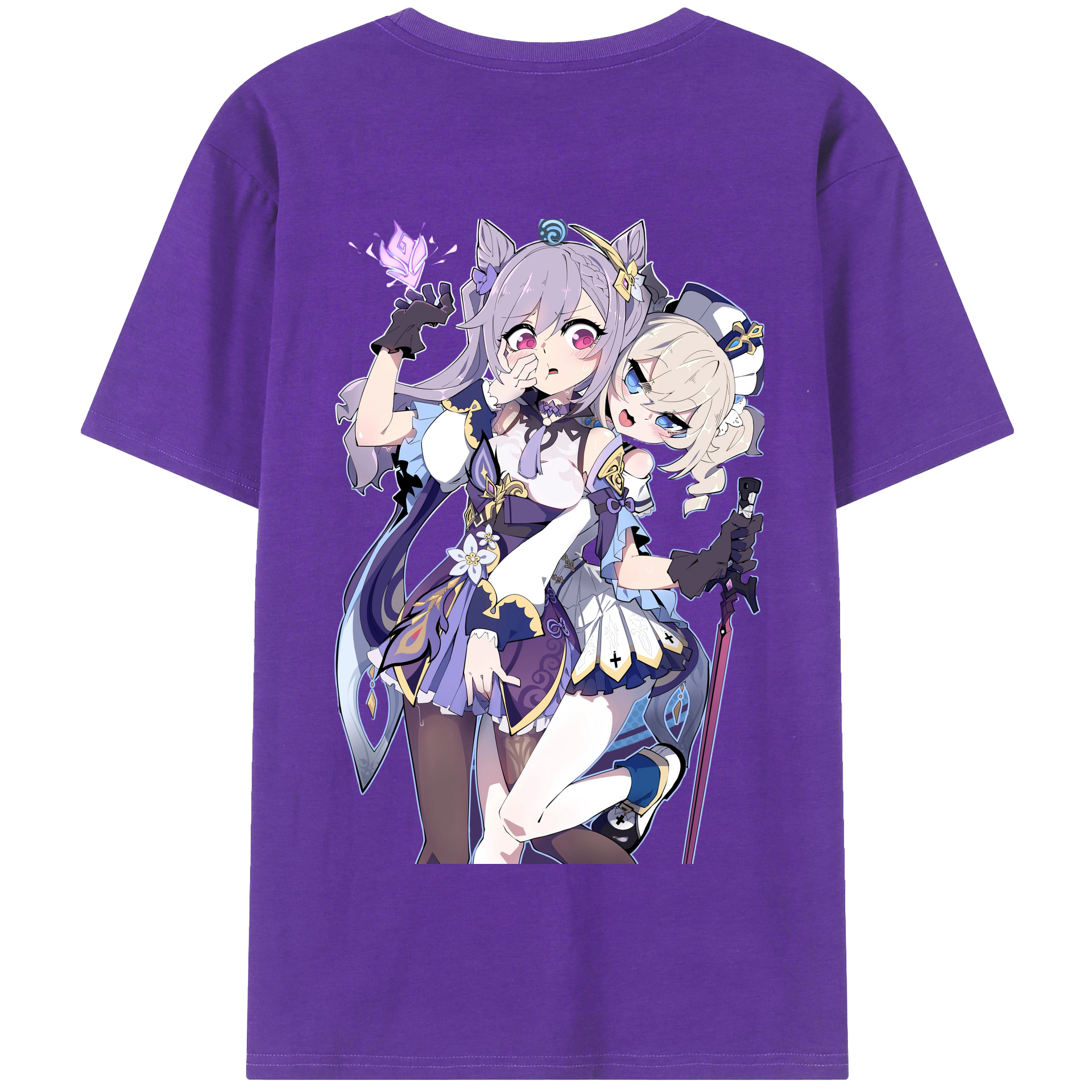 げんし神 刻晴 こくせい genshin Kokusei 綿100％半袖Tシャツ（背面プリント）