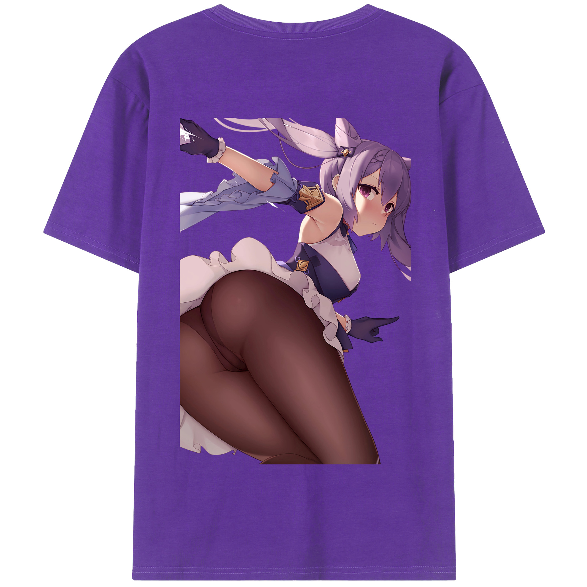 げんし神 刻晴 こくせい genshin Kokusei 綿100％半袖Tシャツ（背面プリント）