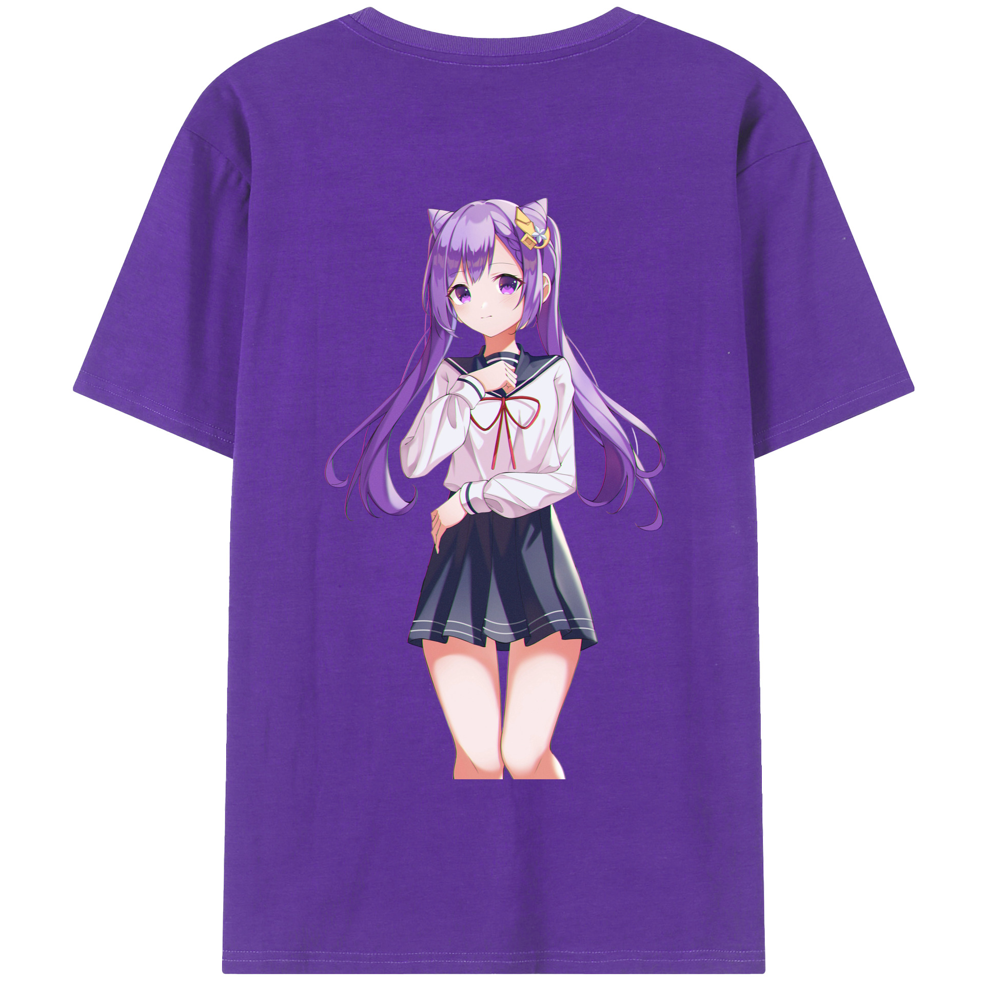 げんし神 刻晴 こくせい genshin Kokusei 綿100％半袖Tシャツ（背面プリント）