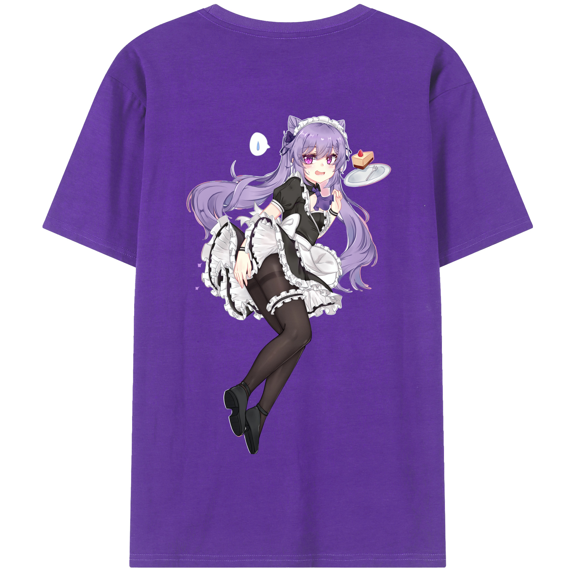 げんし神 刻晴 こくせい genshin Kokusei 綿100％半袖Tシャツ（背面プリント）