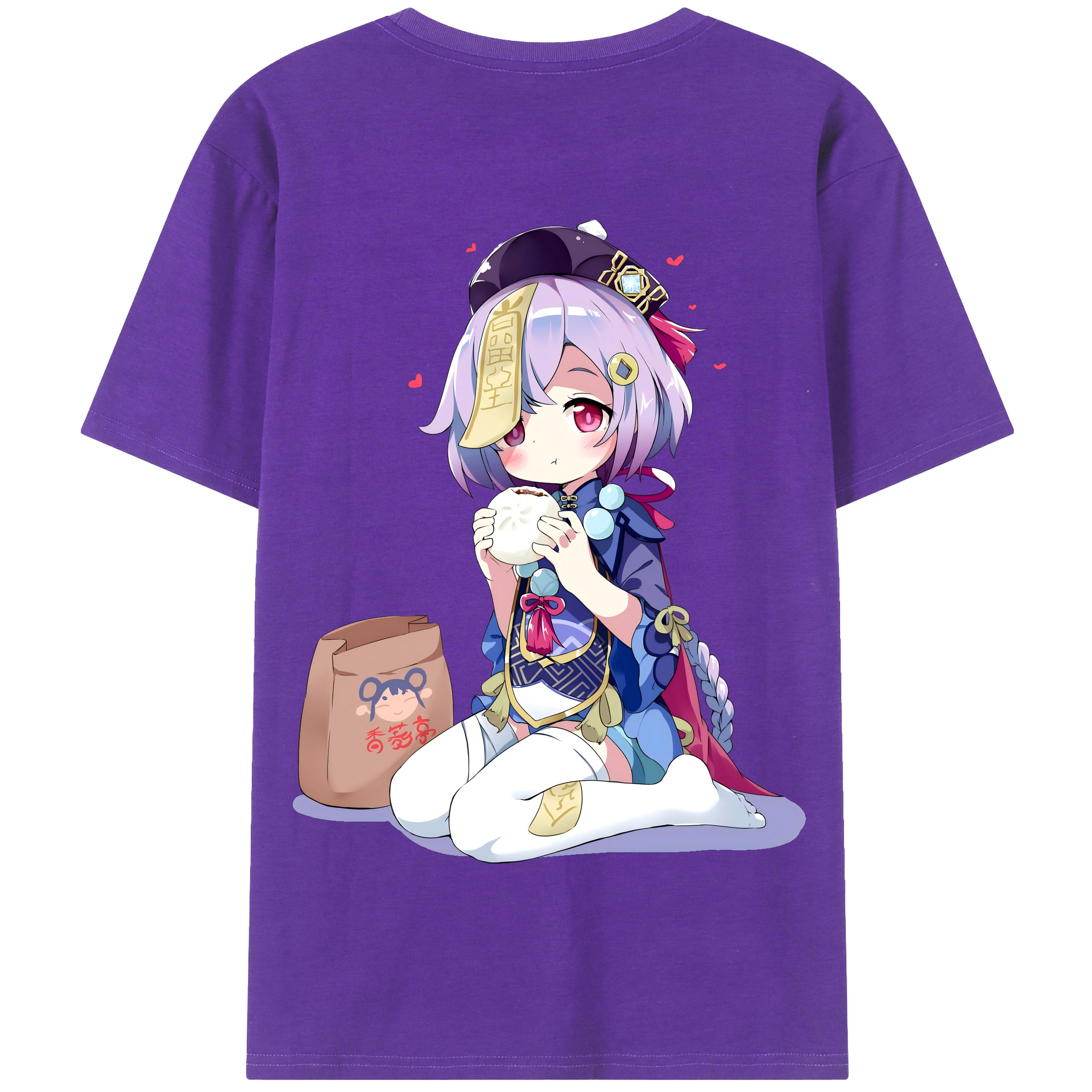 げんし神 七七 なな  genshin Nana 綿100％半袖Tシャツ（背面プリント）