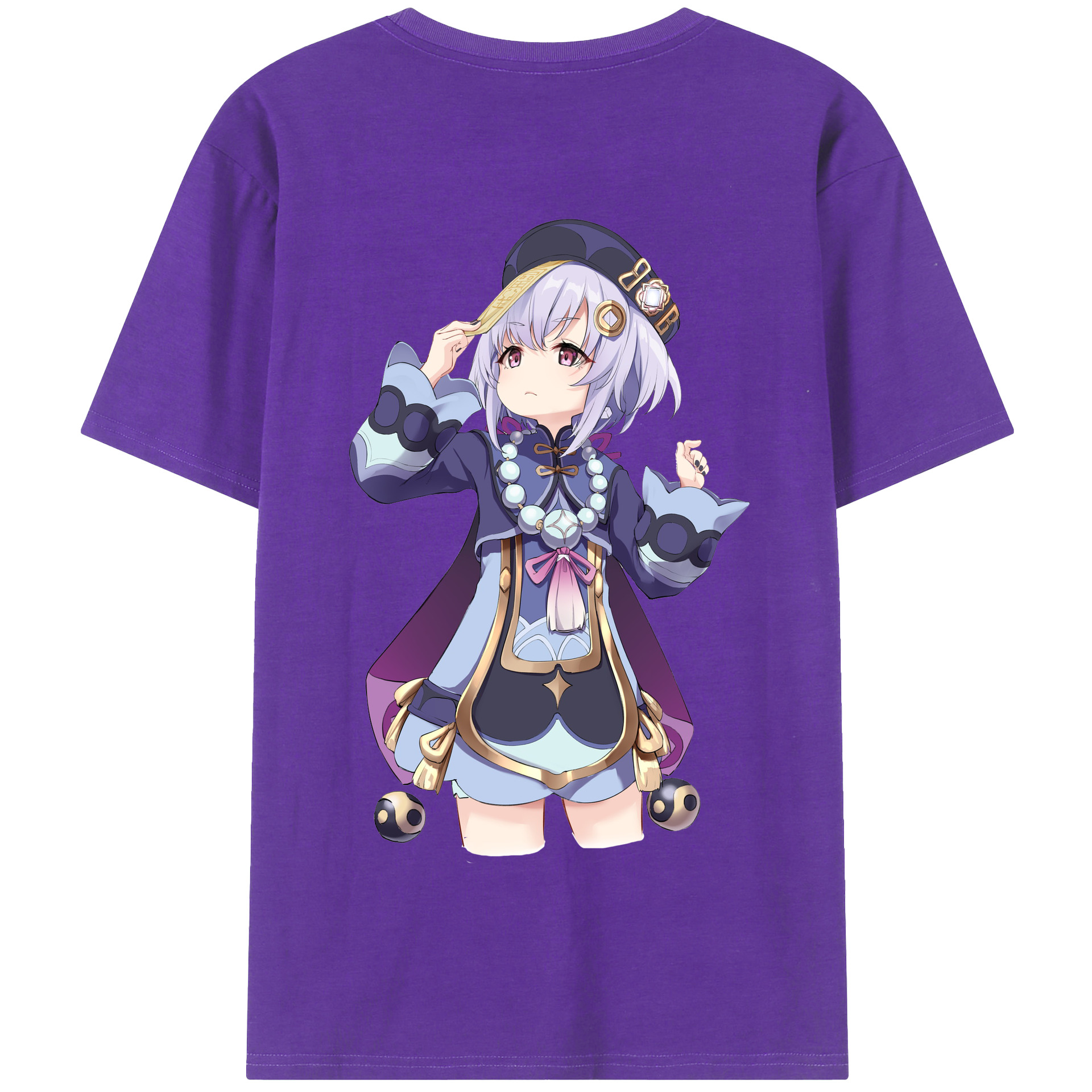 げんし神 七七 なな  genshin Nana 綿100％半袖Tシャツ（背面プリント）