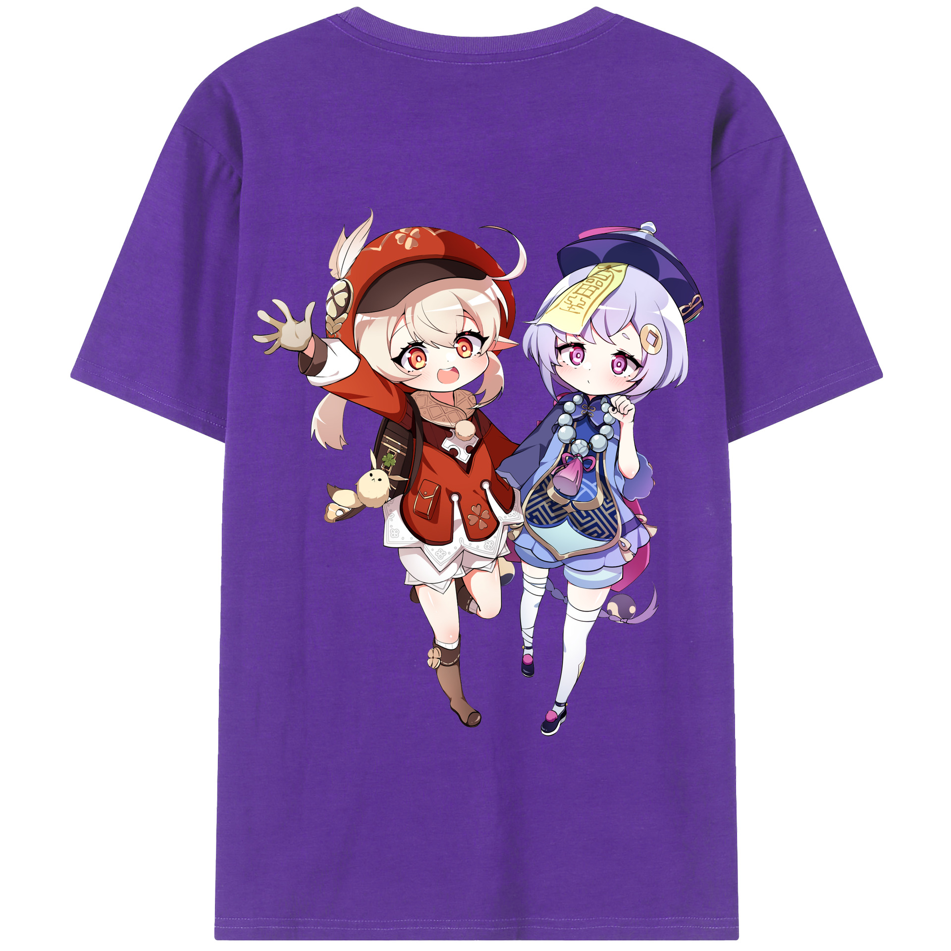 げんし神 七七 なな  genshin Nana 綿100％半袖Tシャツ（背面プリント）