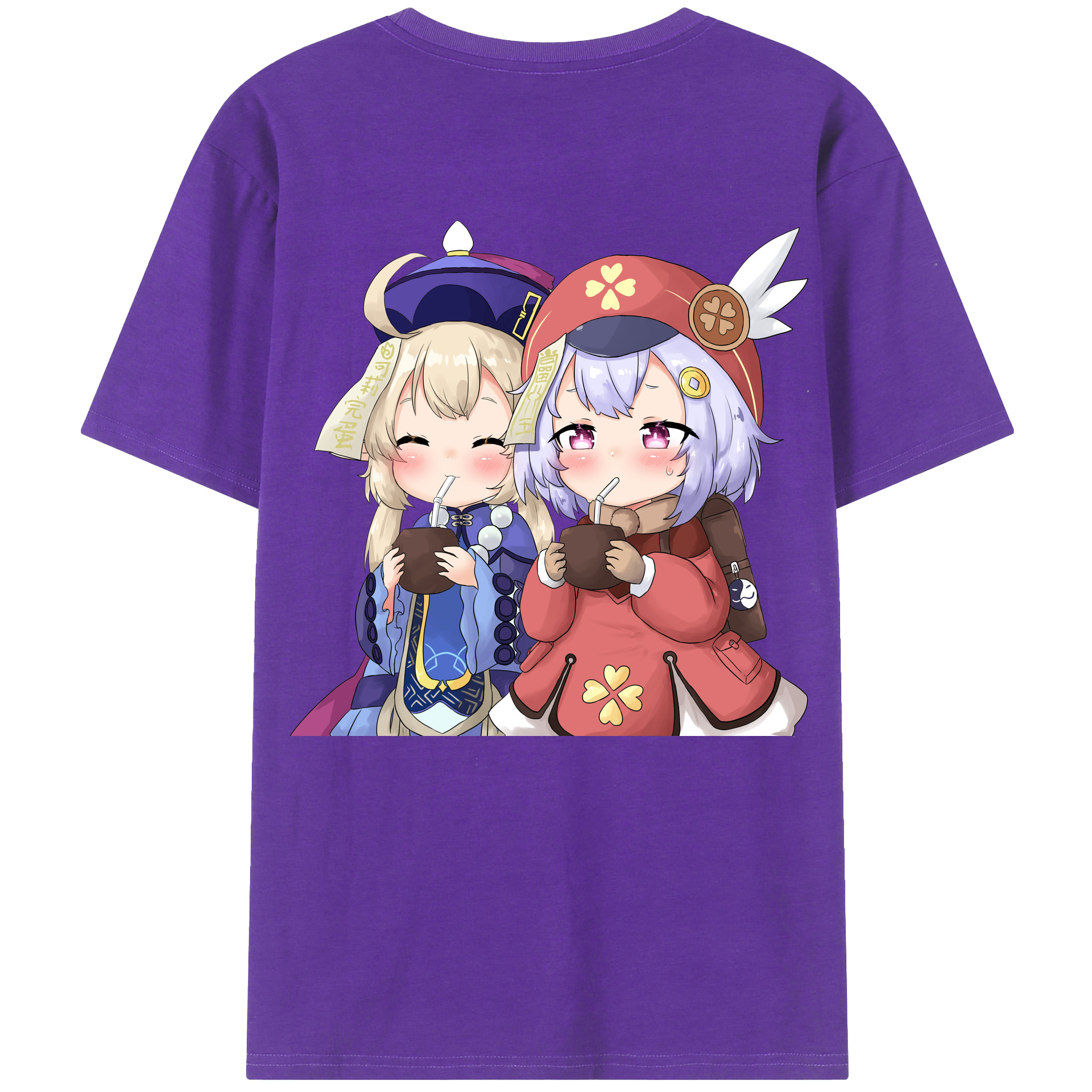 げんし神 七七 なな  genshin Nana 綿100％半袖Tシャツ（背面プリント）