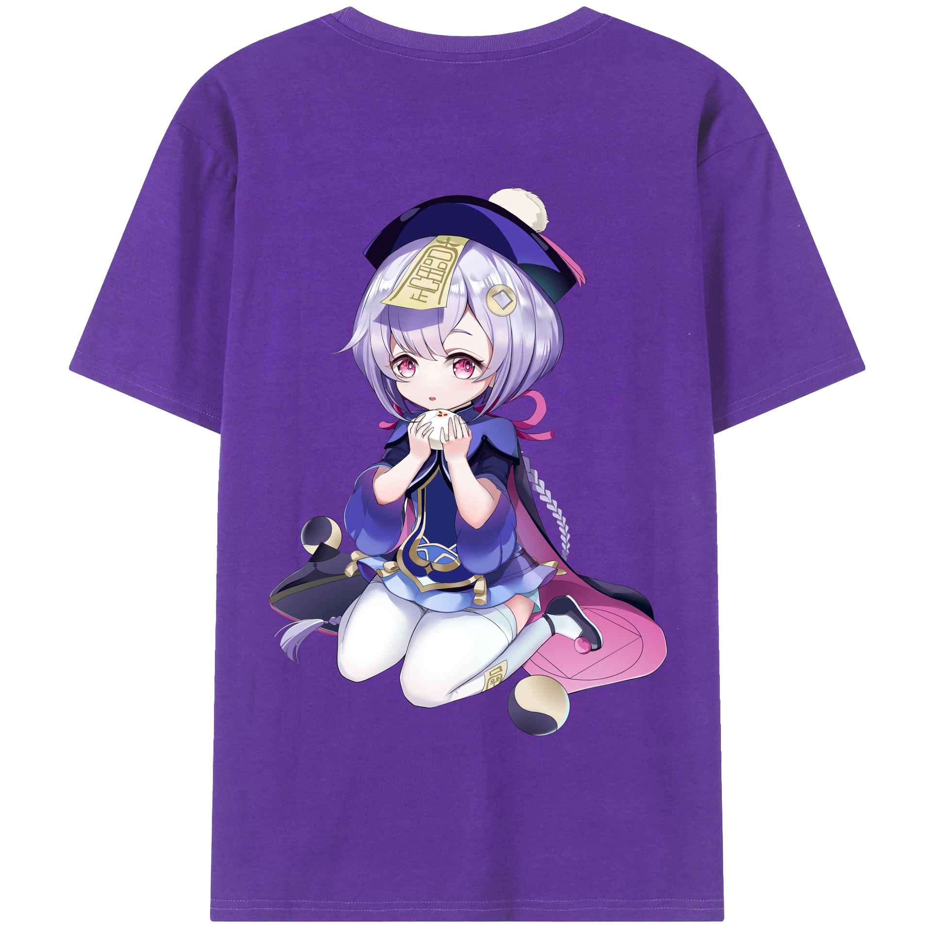 げんし神 七七 なな  genshin Nana 綿100％半袖Tシャツ（背面プリント）