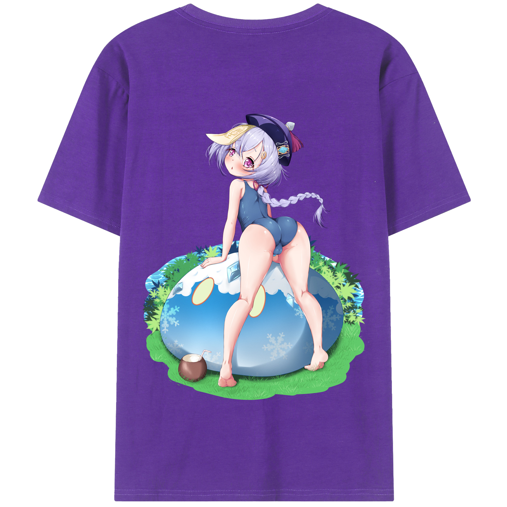 げんし神 七七 なな  genshin Nana 綿100％半袖Tシャツ（背面プリント）