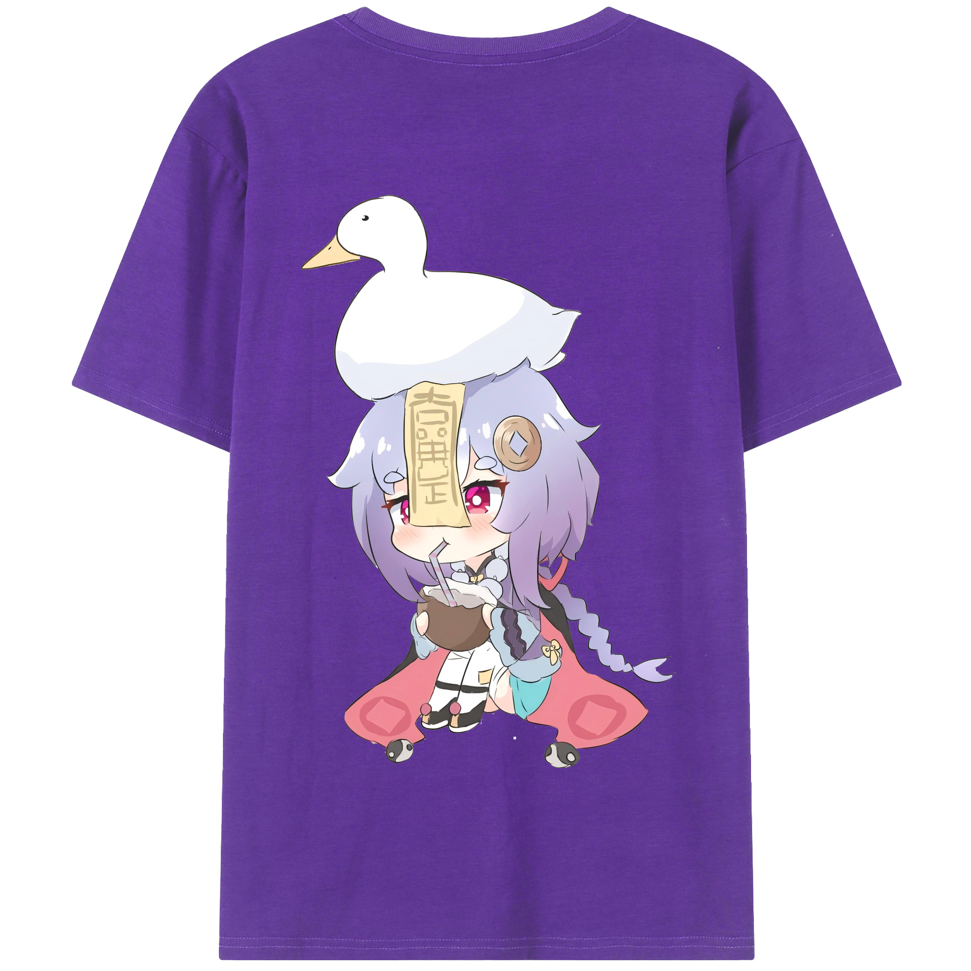 げんし神 七七 なな  genshin Nana 綿100％半袖Tシャツ（背面プリント）
