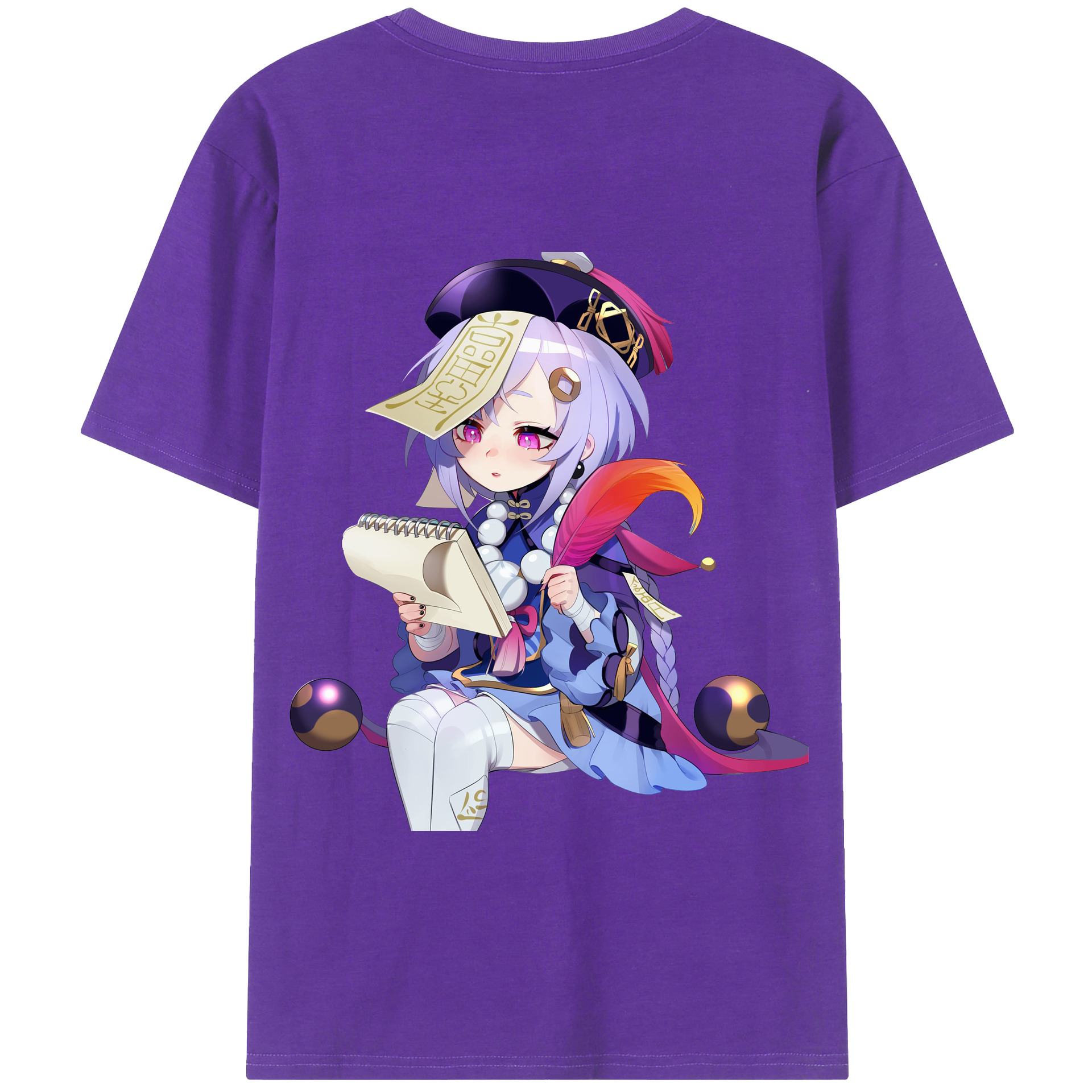 げんし神 七七 なな  genshin Nana 綿100％半袖Tシャツ（背面プリント）