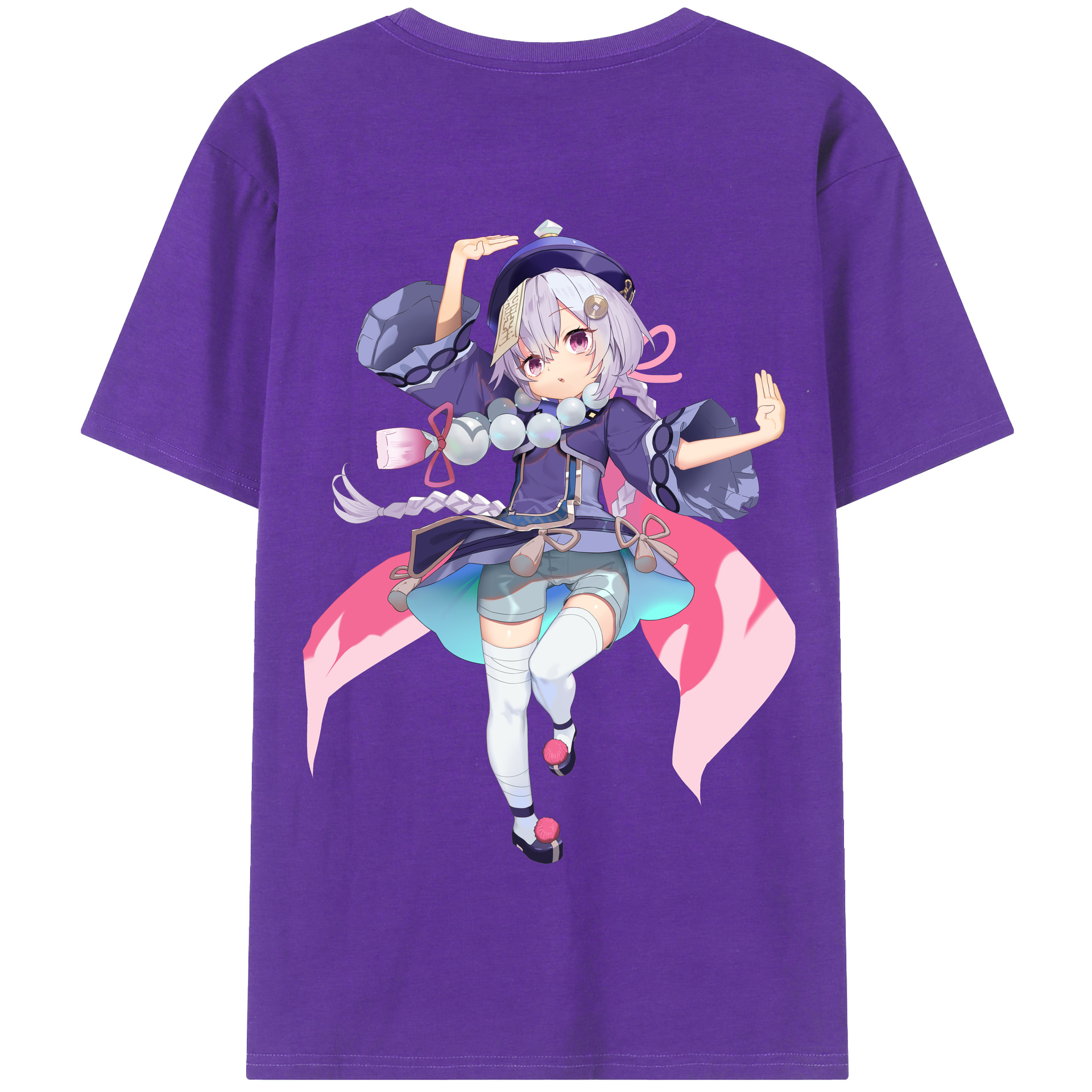 げんし神 七七 なな  genshin Nana 綿100％半袖Tシャツ（背面プリント）
