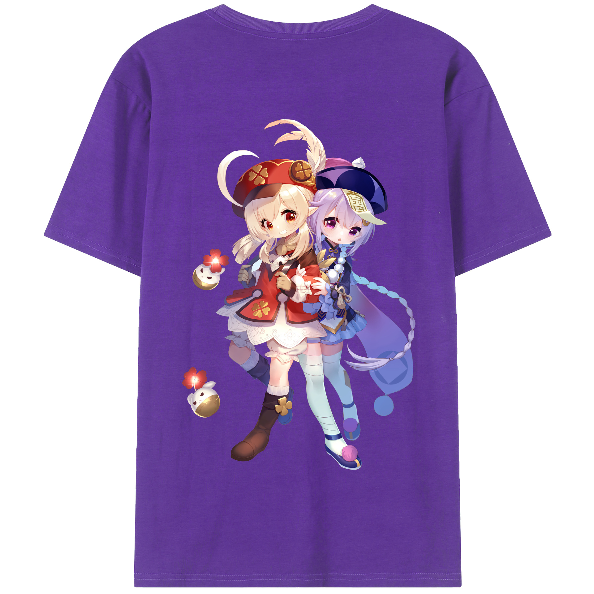 げんし神 七七 なな  genshin Nana 綿100％半袖Tシャツ（背面プリント）