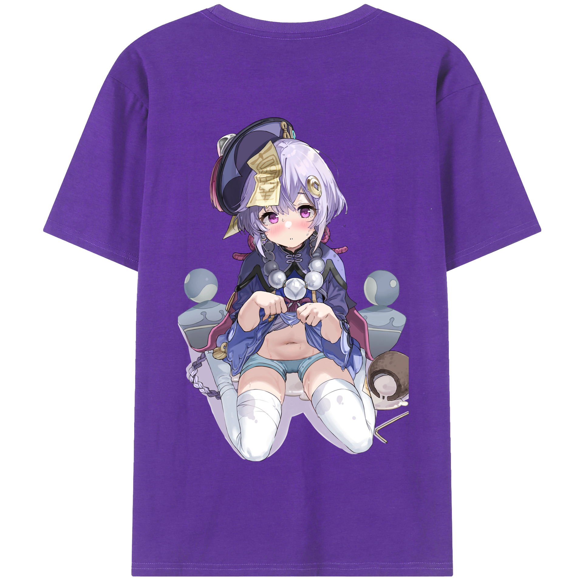 げんし神 七七 なな  genshin Nana 綿100％半袖Tシャツ（背面プリント）