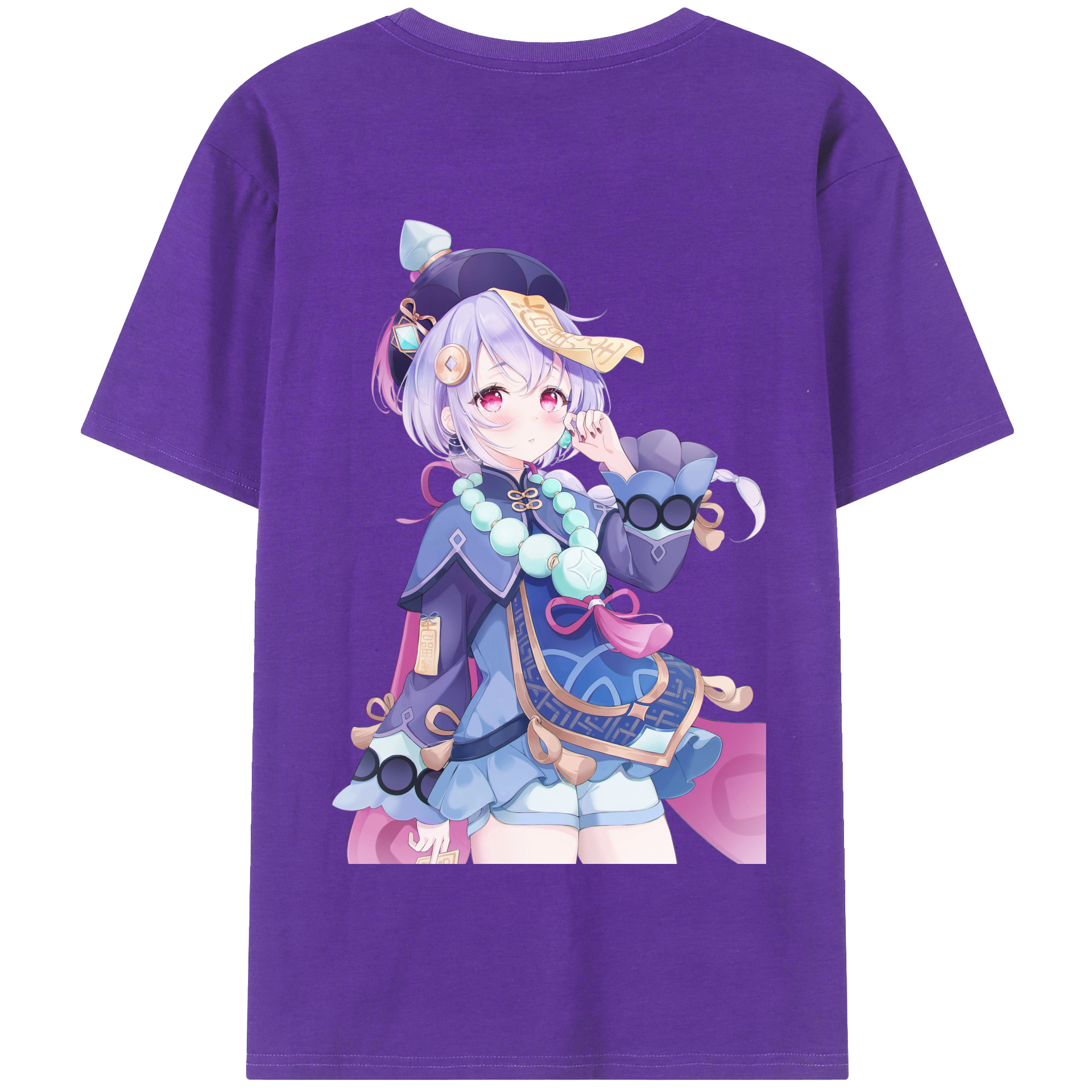 げんし神 七七 なな  genshin Nana 綿100％半袖Tシャツ（背面プリント）