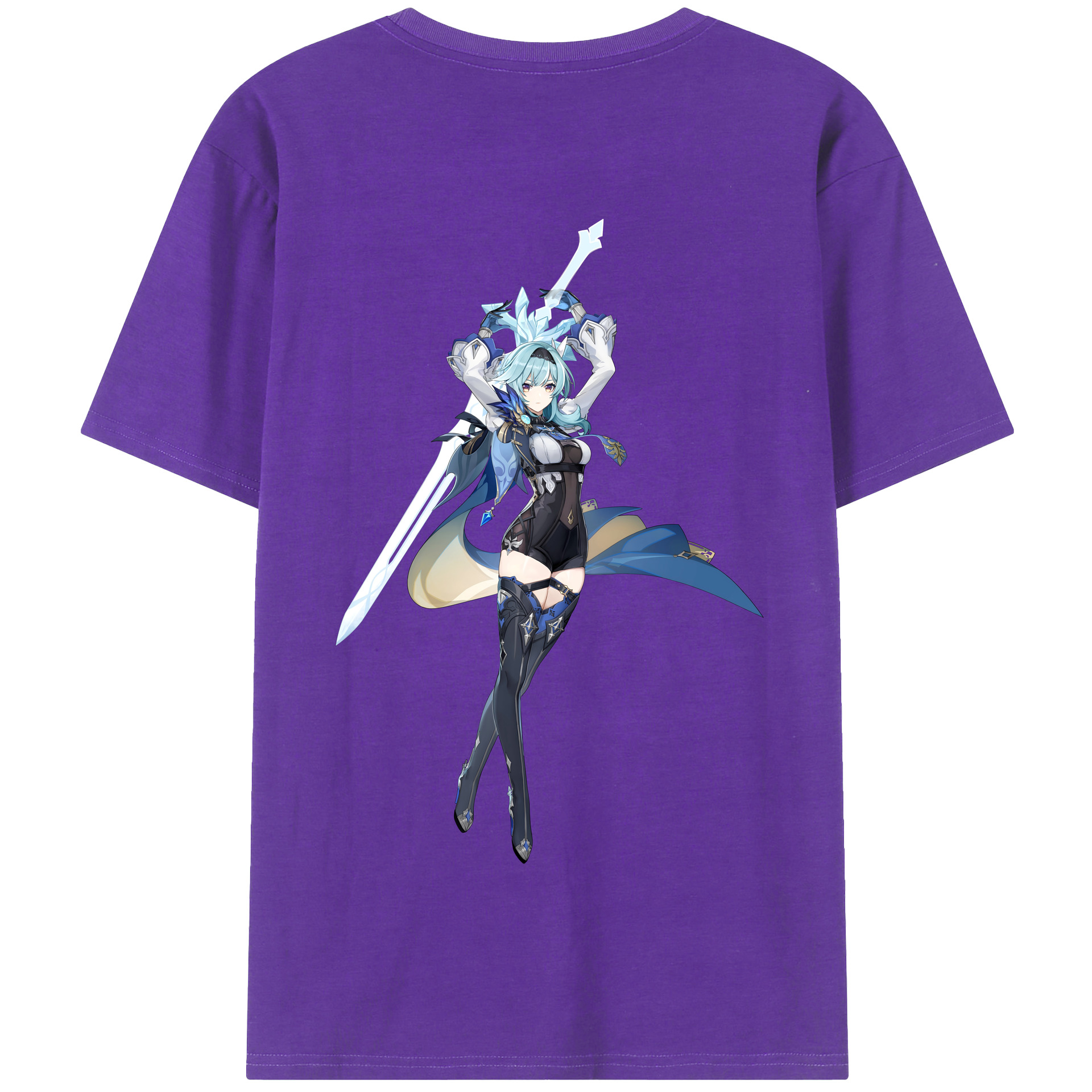 げんし神 优菈 ゆうら genshin Yūra 綿100％半袖Tシャツ（背面プリント）