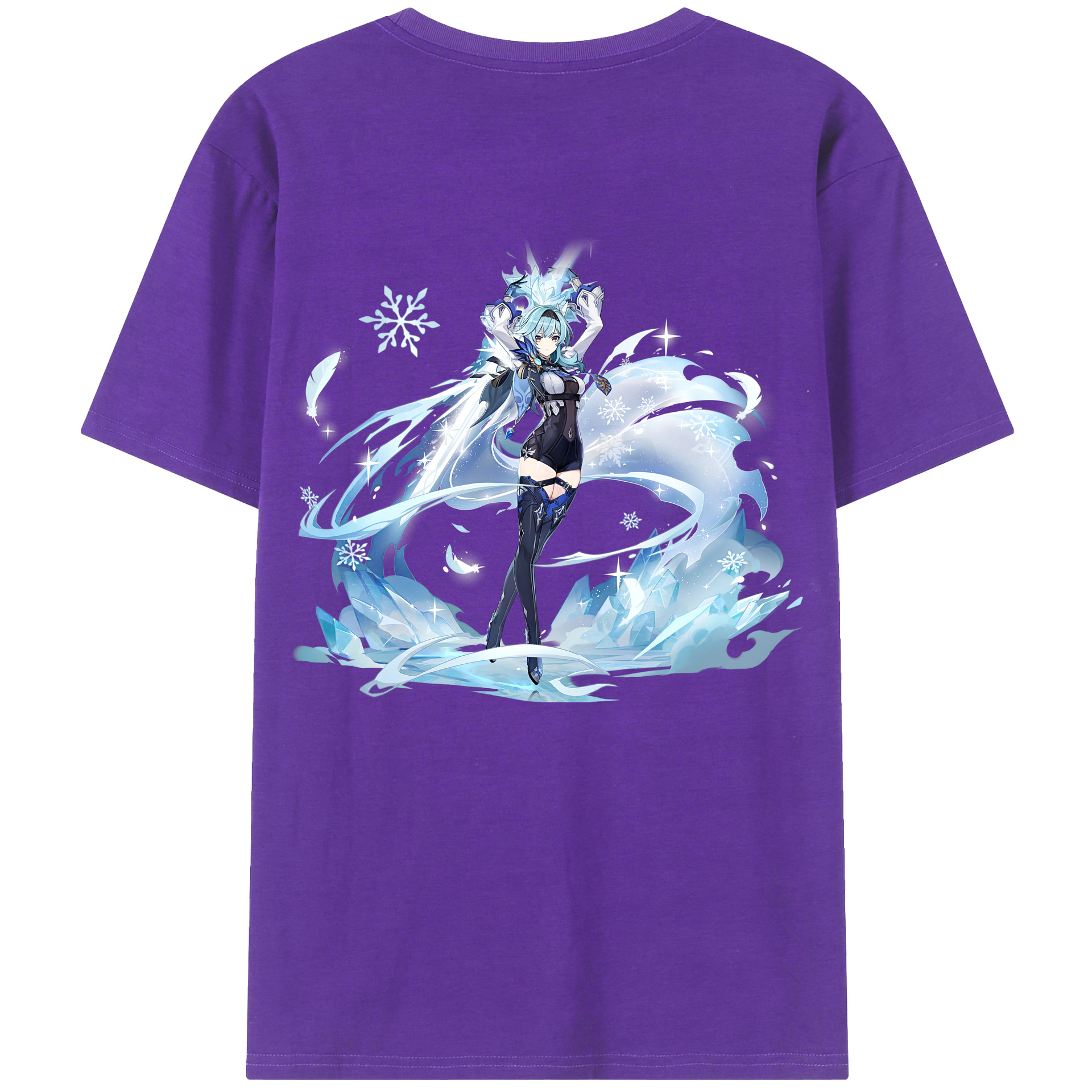 げんし神 优菈 ゆうら genshin Yūra 綿100％半袖Tシャツ（背面プリント）