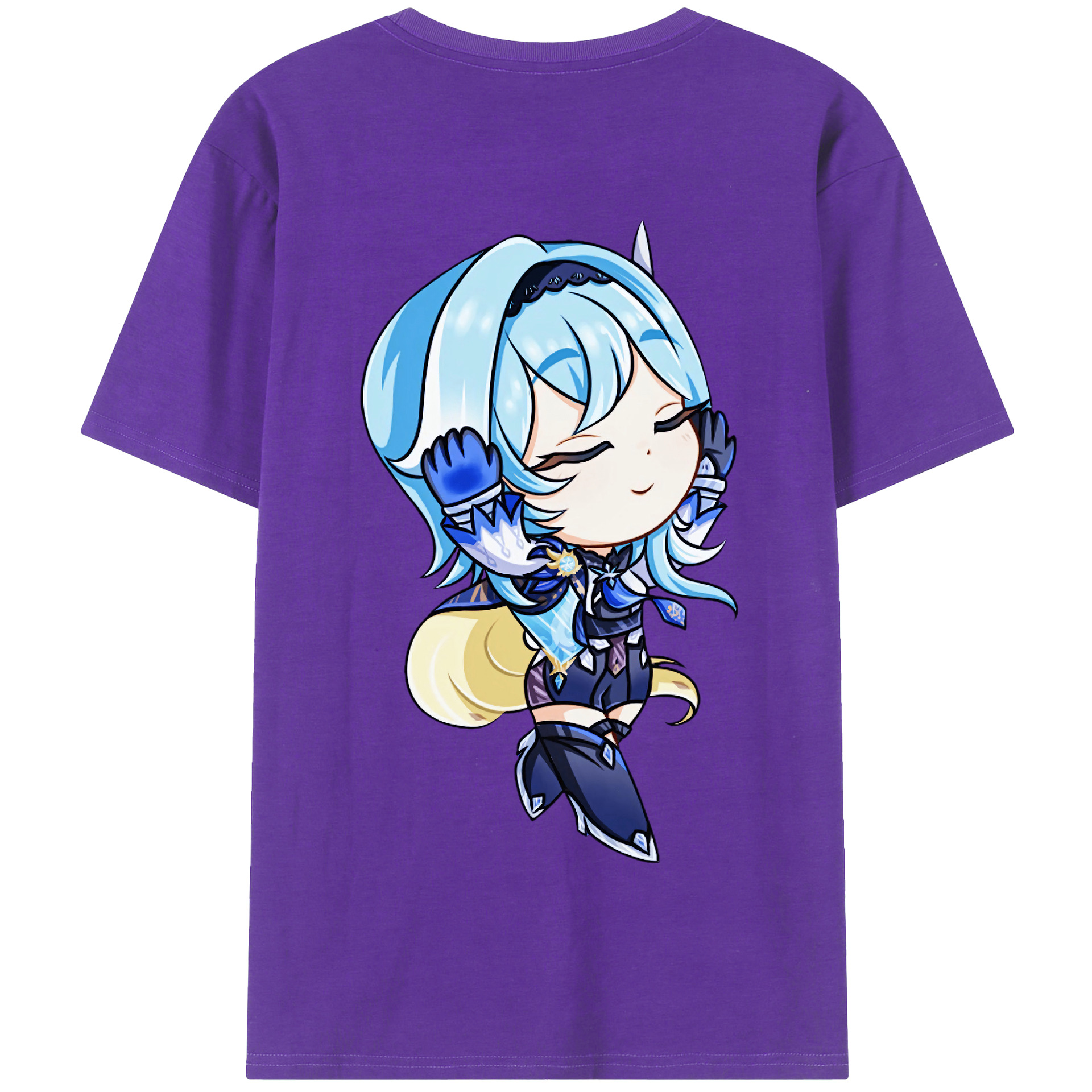 げんし神 优菈 ゆうら genshin Yūra 綿100％半袖Tシャツ（背面プリント）