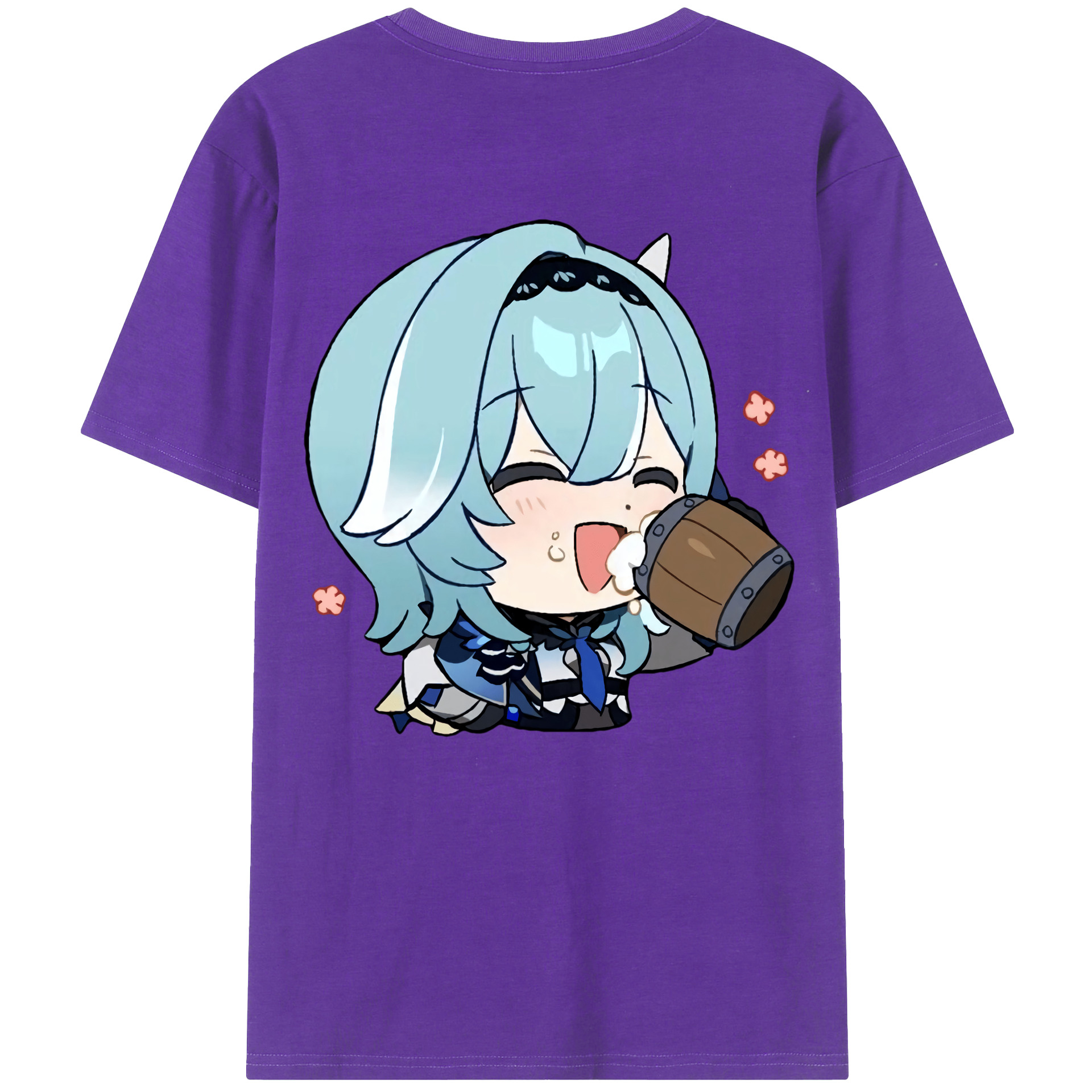 げんし神 优菈 ゆうら genshin Yūra 綿100％半袖Tシャツ（背面プリント）