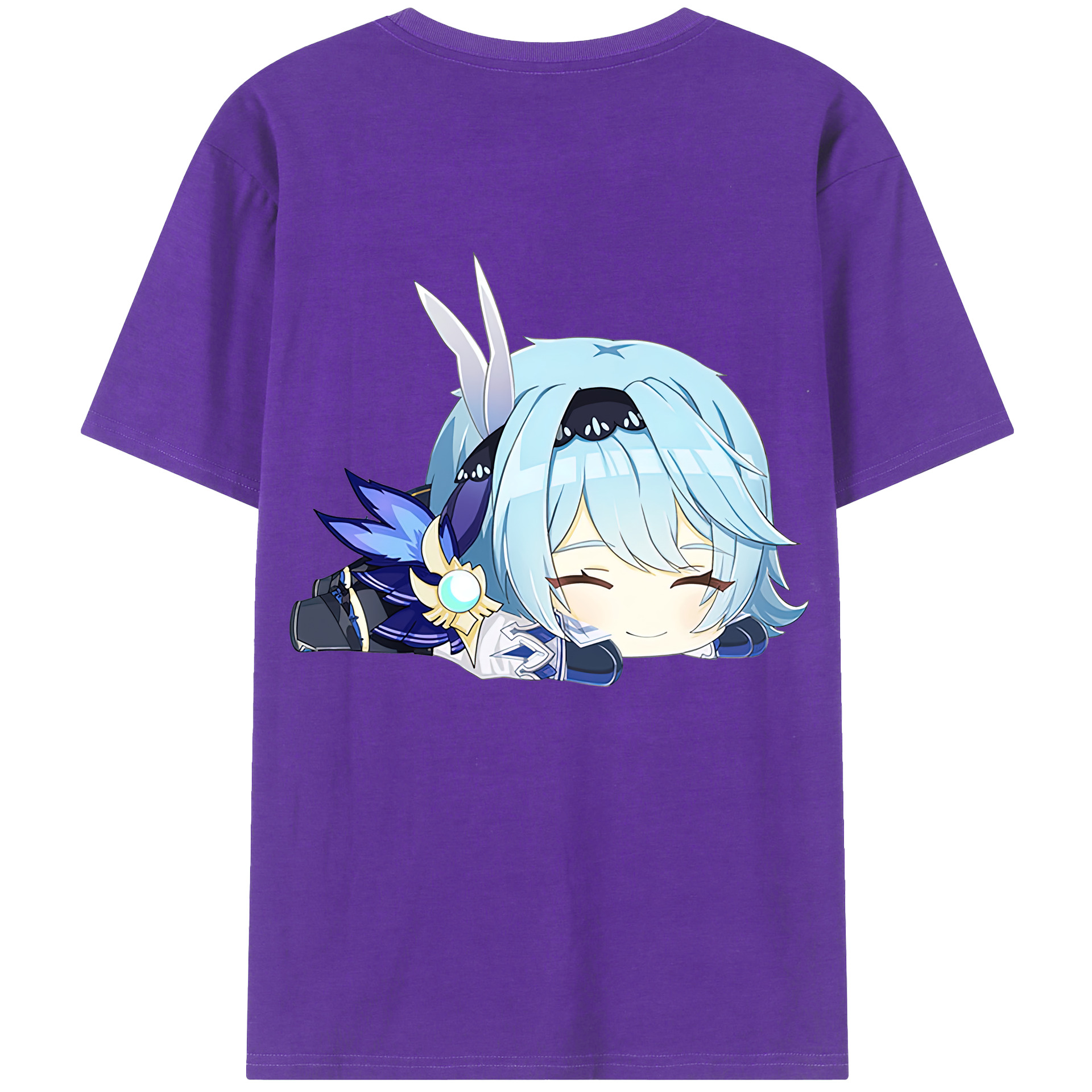 げんし神 优菈 ゆうら genshin Yūra 綿100％半袖Tシャツ（背面プリント）