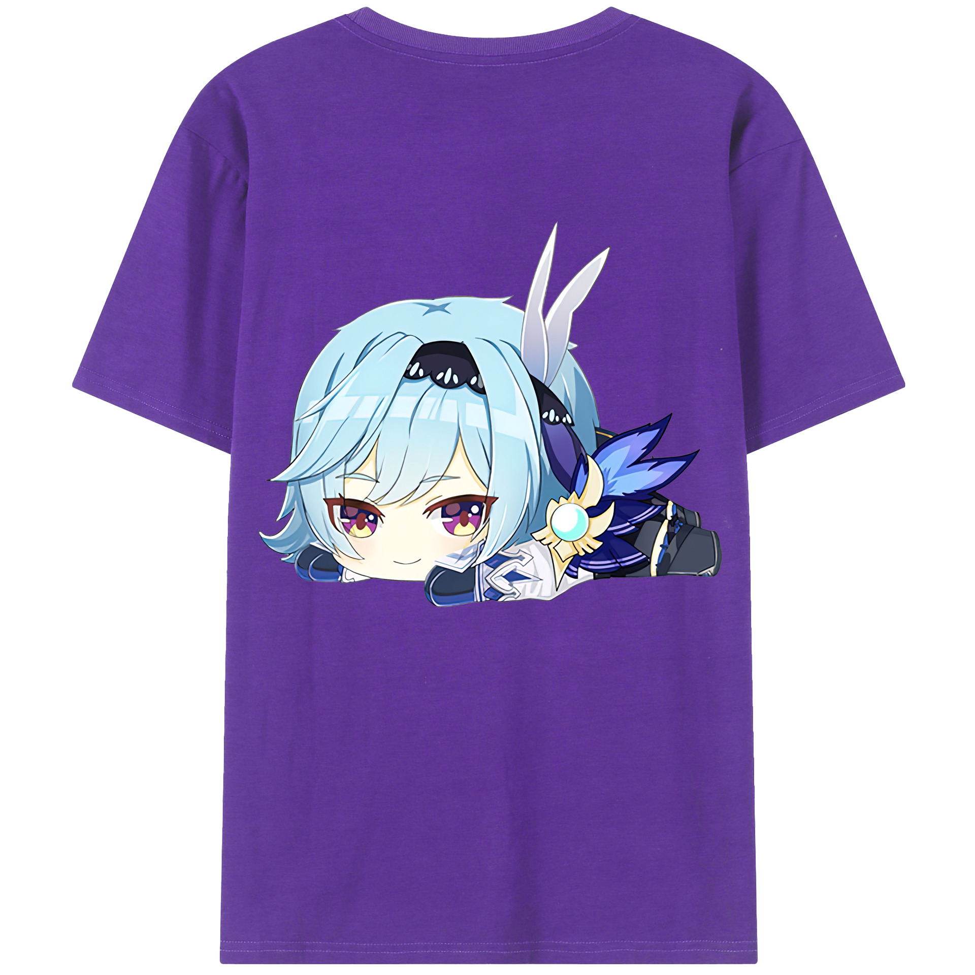 げんし神 优菈 ゆうら genshin Yūra 綿100％半袖Tシャツ（背面プリント）