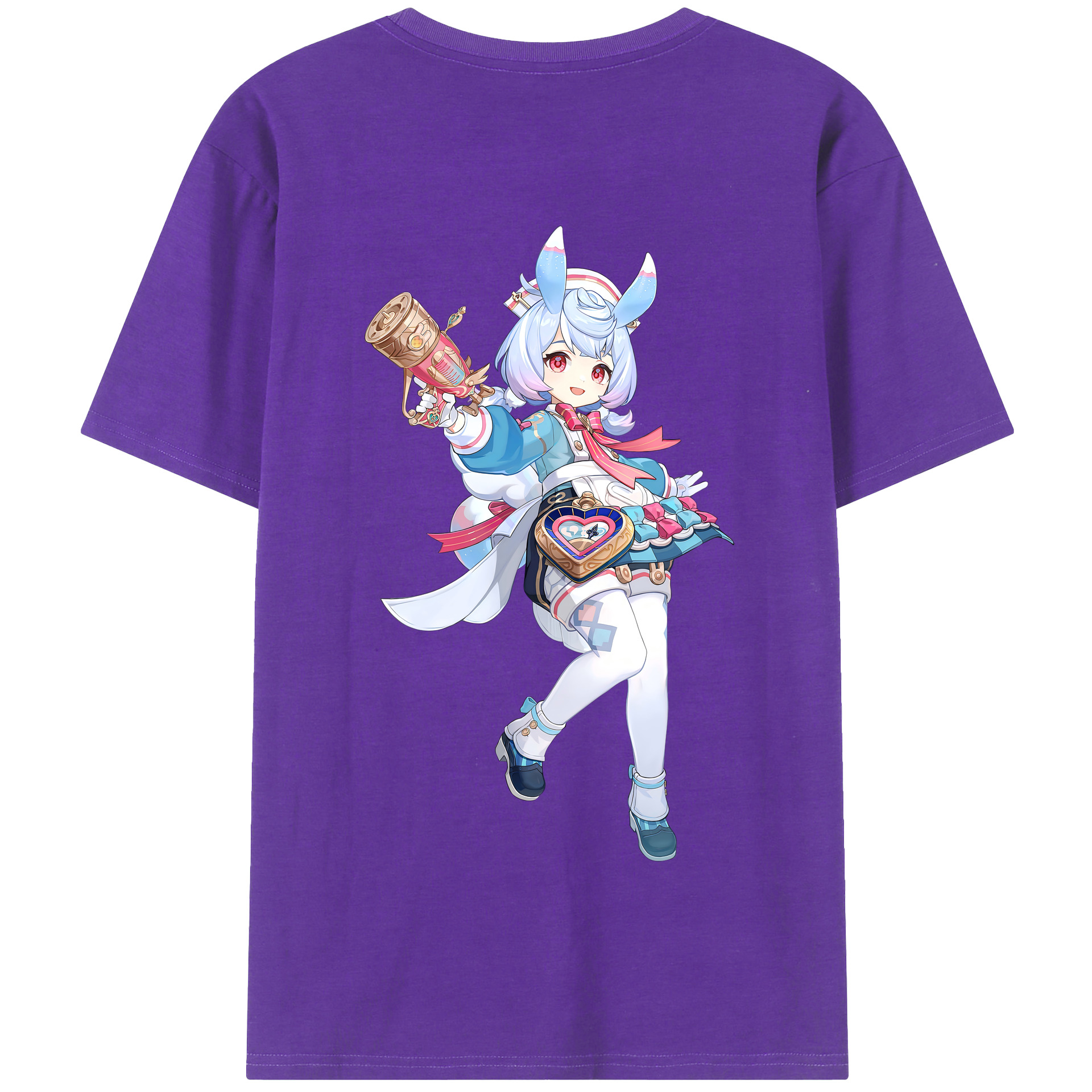 げんし神 シゲウィン genshin Shigewin 綿100％半袖Tシャツ（背面プリント）