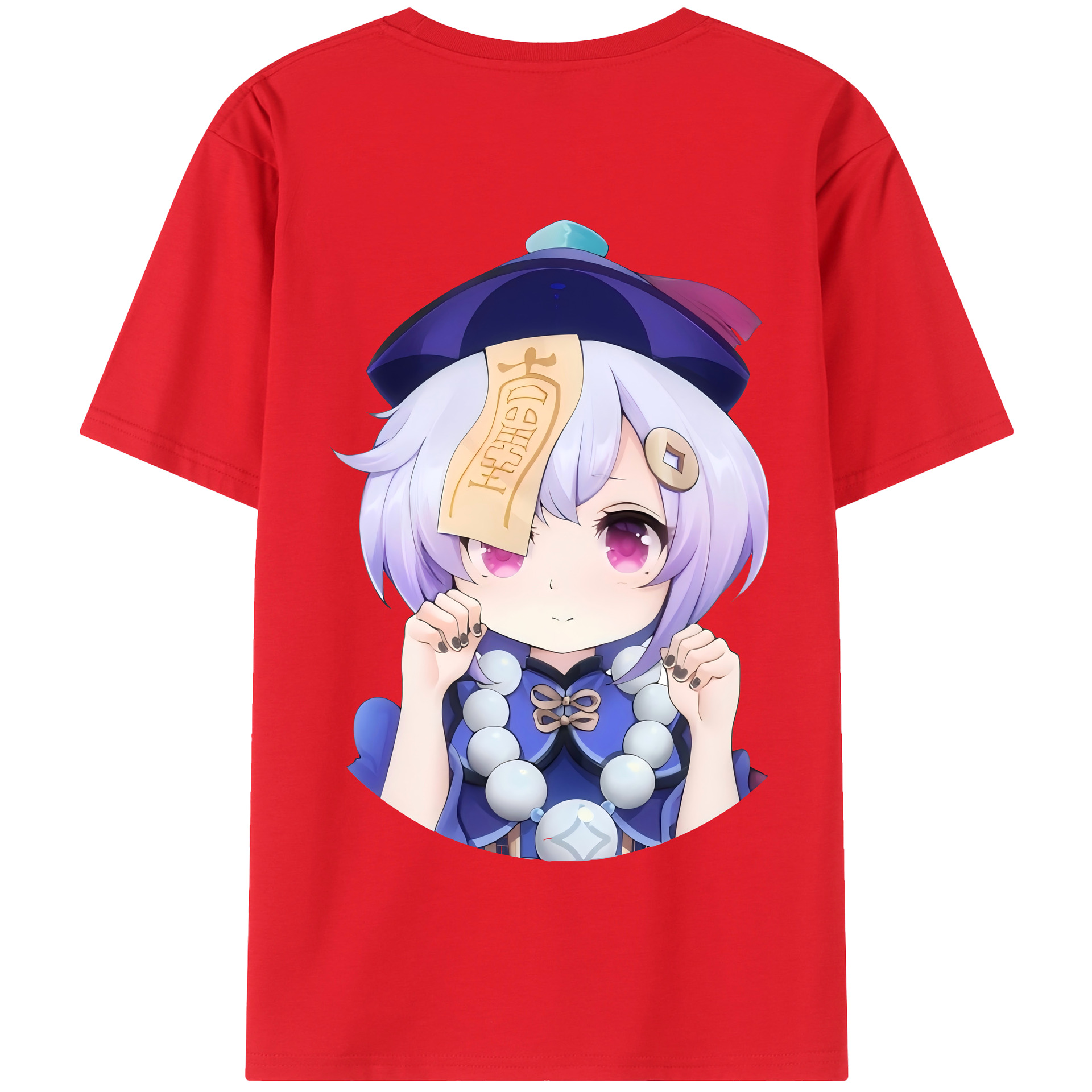 げんし神 七七 なな  genshin Nana 綿100％半袖Tシャツ（背面プリント）