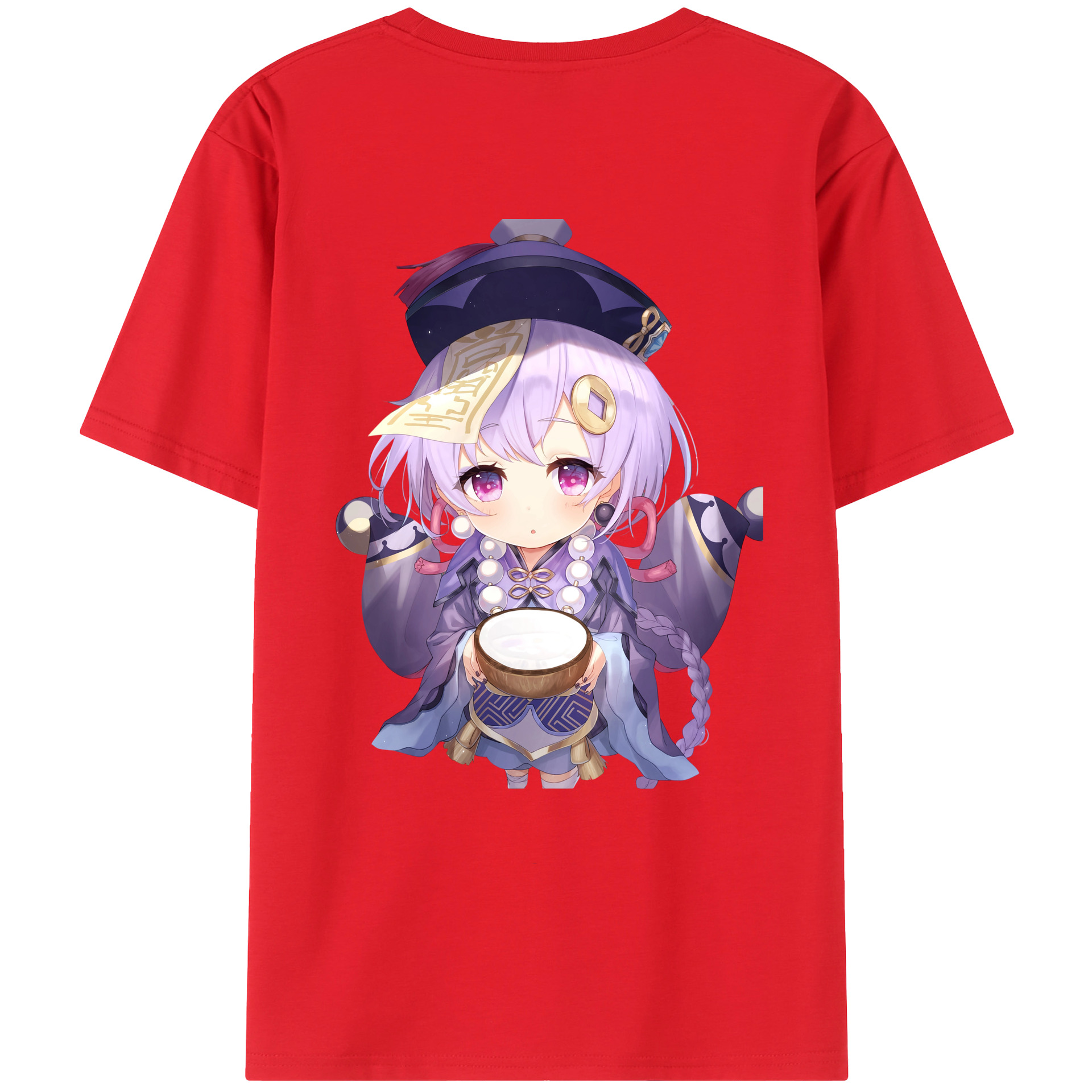 げんし神 七七 なな  genshin Nana 綿100％半袖Tシャツ（背面プリント）