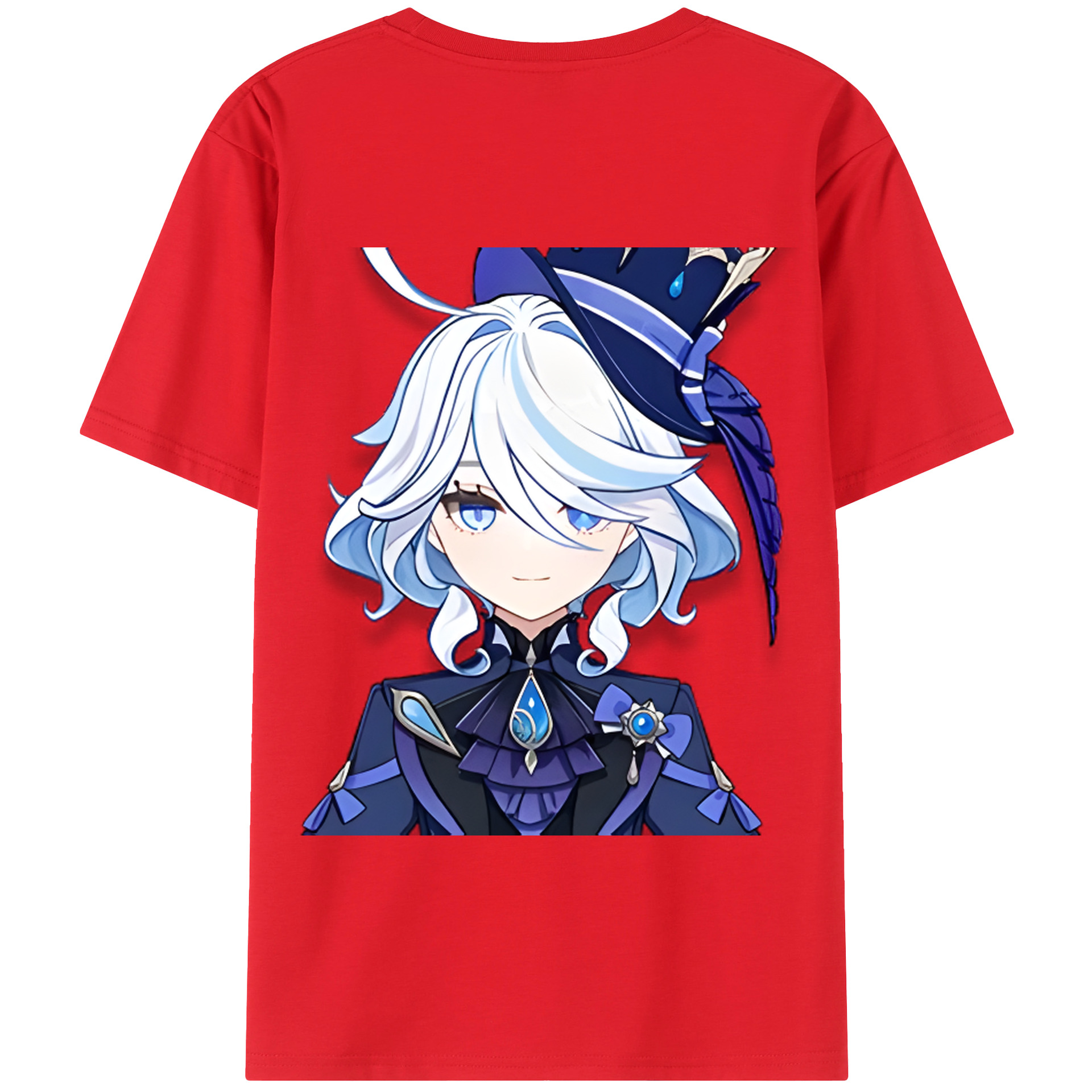 げんし神 フリーナ genshin Furina 綿100％半袖Tシャツ（背面プリント）