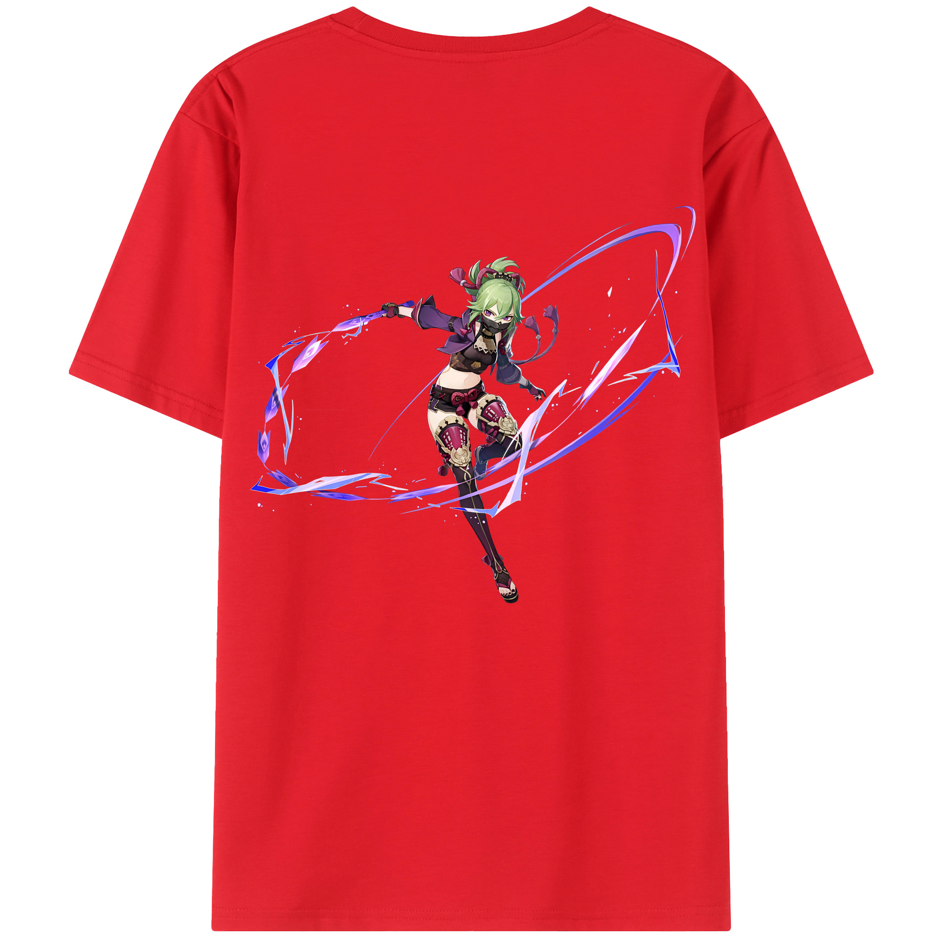 げんし神  久岐忍 くき しのぶ genshin Kuki Shinobu 綿100％半袖Tシャツ（背面プリント）