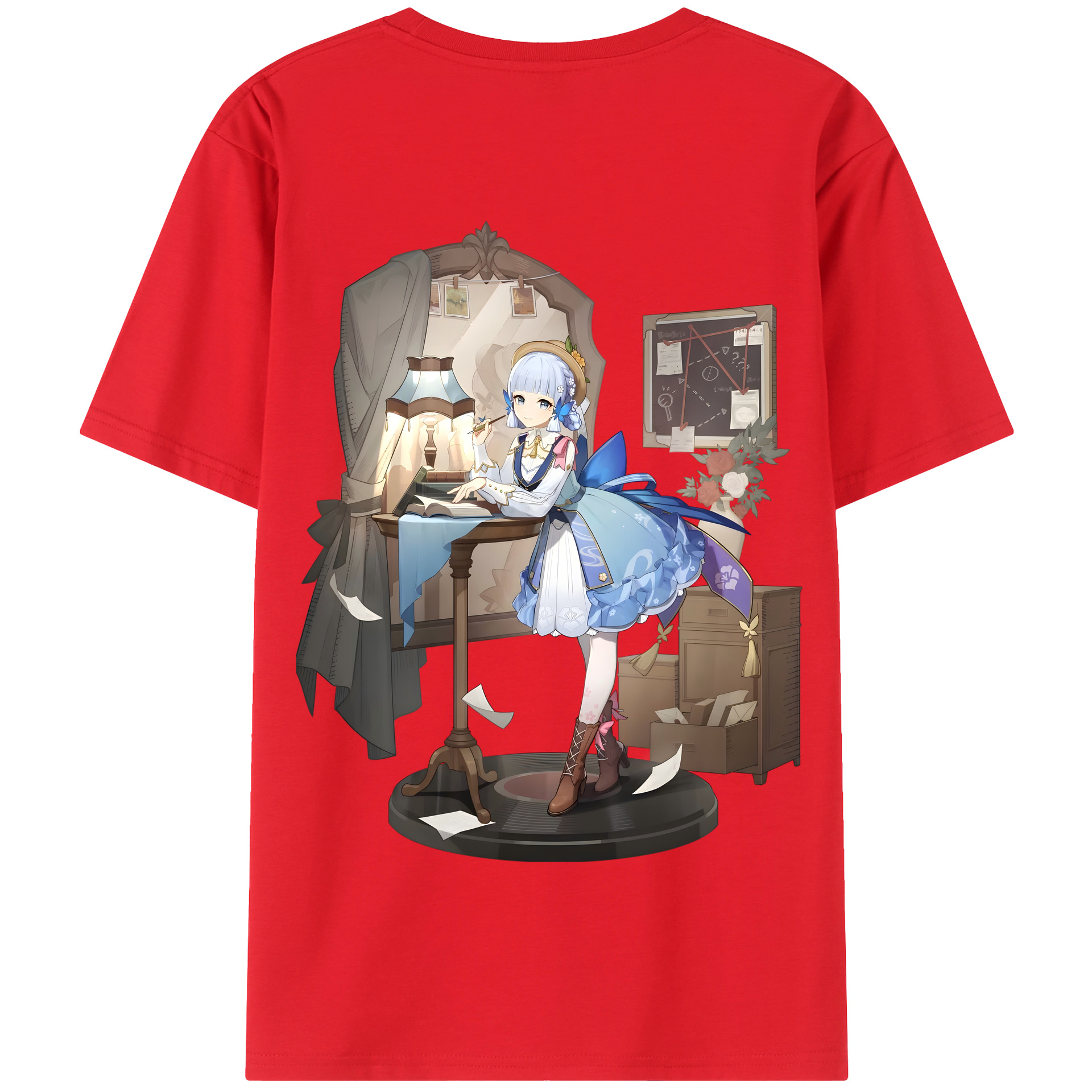 げんし神 神里綾華 神宮寺レン genshin Kamimiya Ren 綿100％半袖Tシャツ（背面プリント）