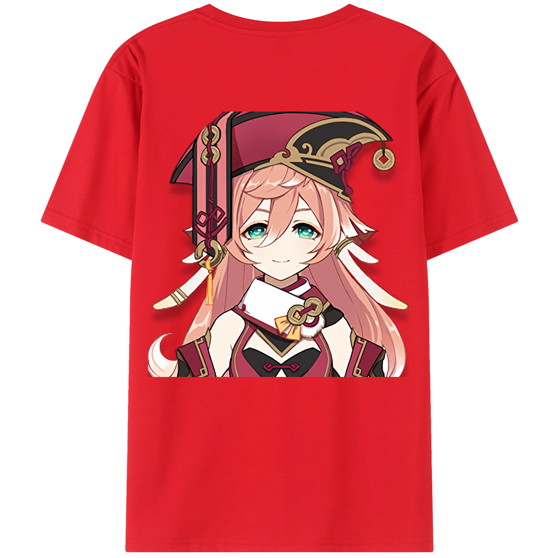 げんし神 ヤンフェイ genshin Yanfei 綿100％半袖Tシャツ（背面プリント）