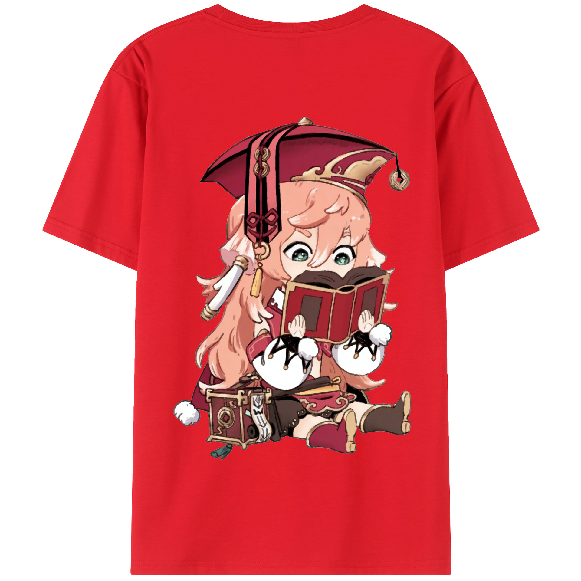 げんし神 ヤンフェイ genshin Yanfei 綿100％半袖Tシャツ（背面プリント）