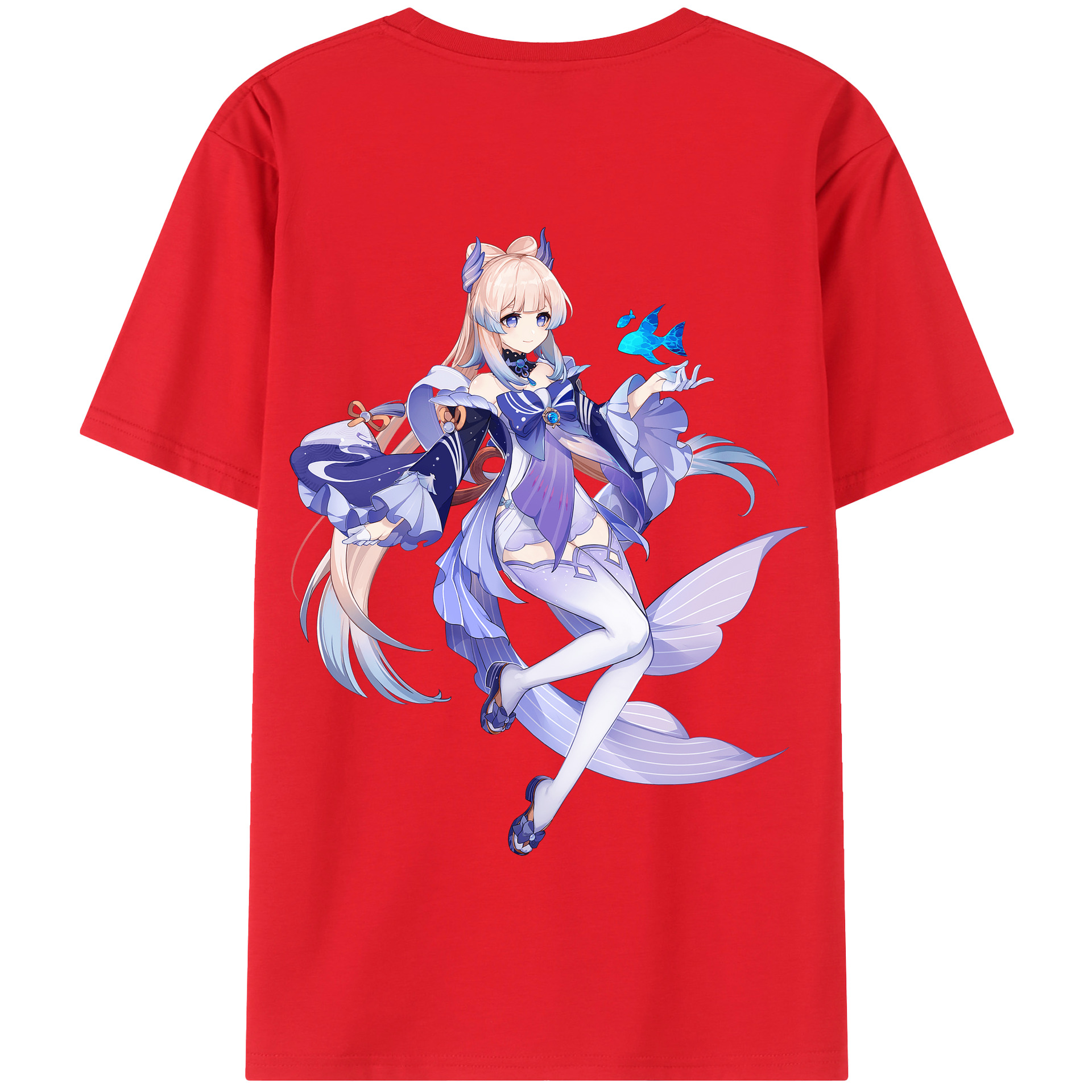 げんし神 珊瑚宮心海 サンゴノミヤ・ココミ genshin Sangonomiya Kokomi 綿100％半袖Tシャツ（背面プリント）