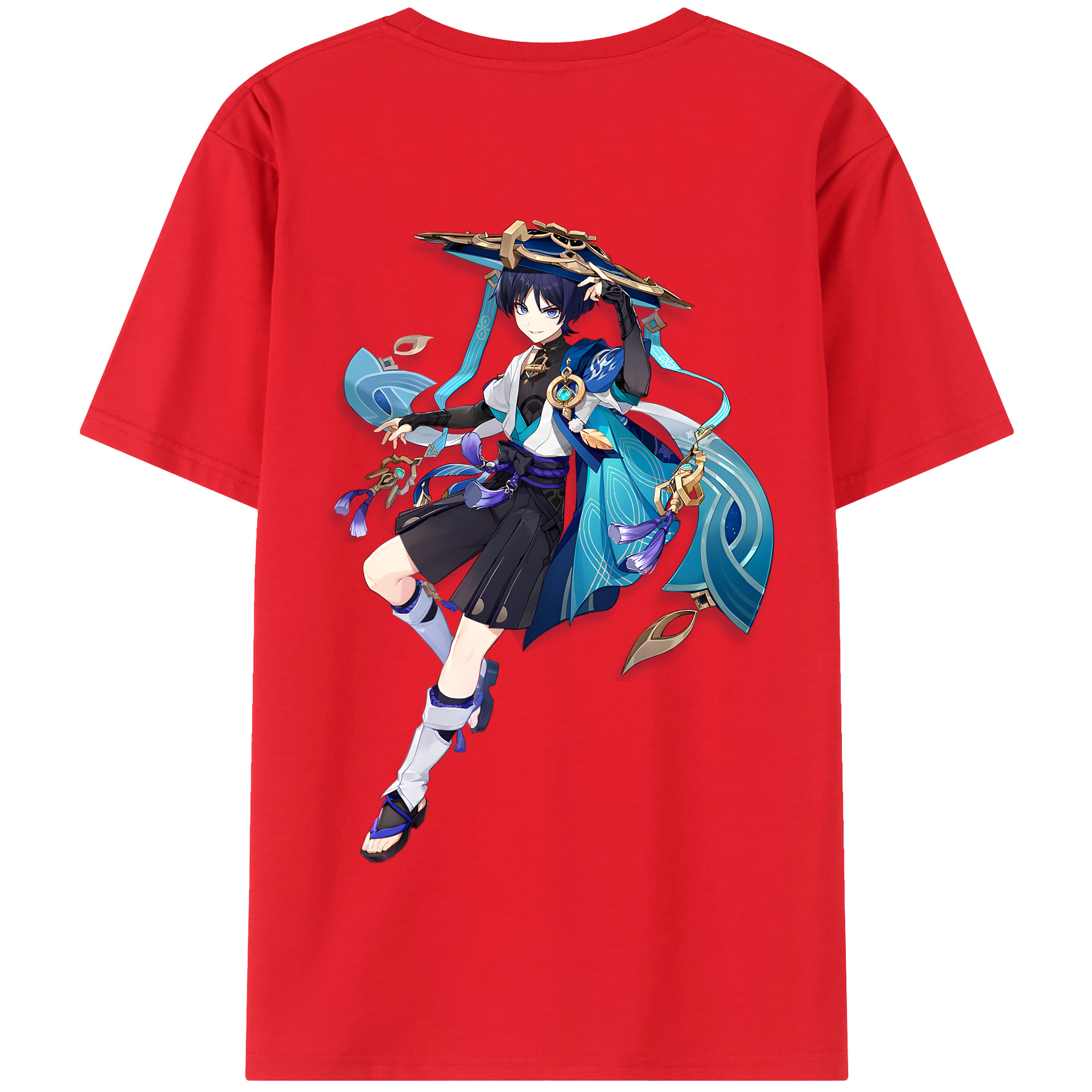 げんし神 さんペい genshin Sanpei 綿100％半袖Tシャツ（背面プリント）