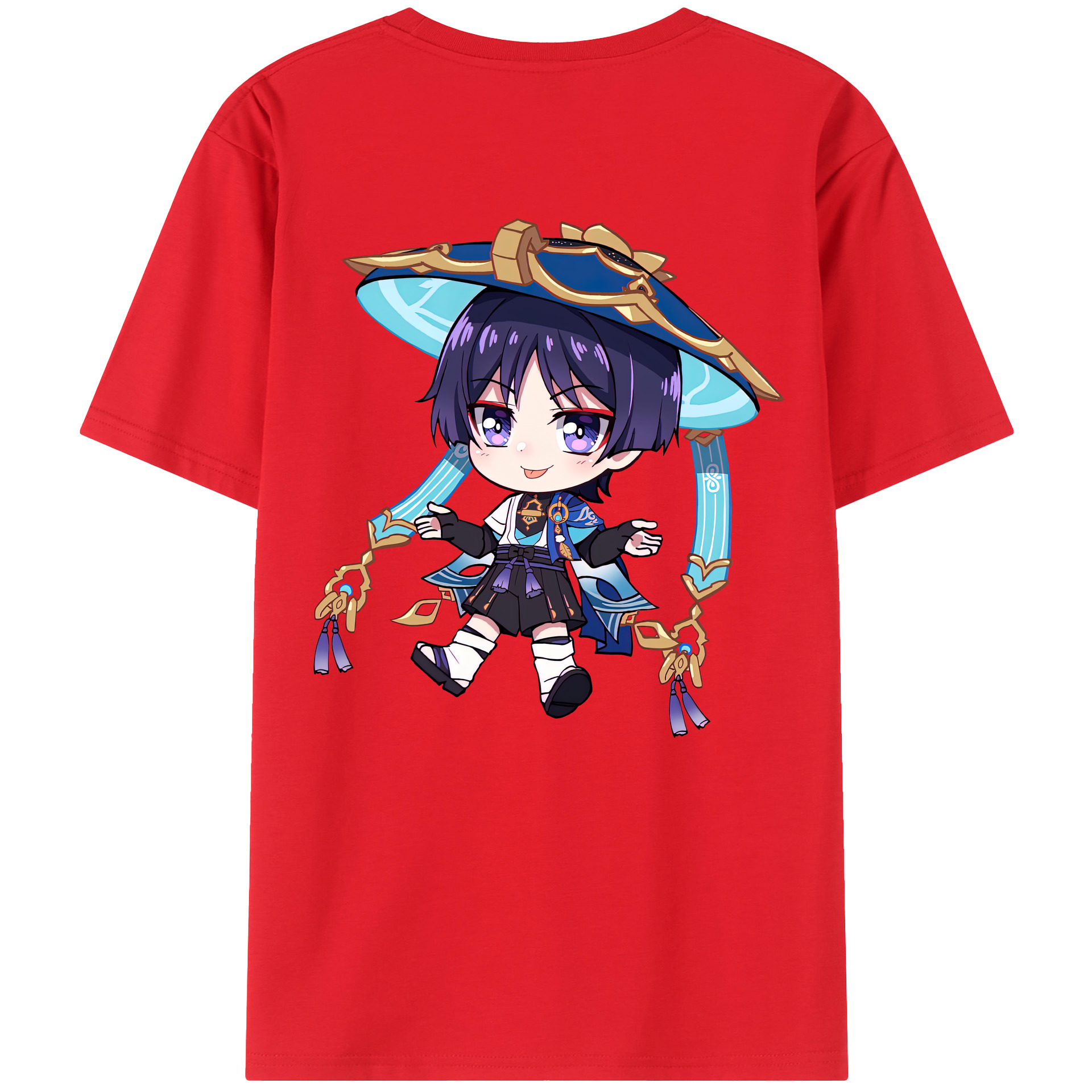 げんし神 さんペい genshin Sanpei 綿100％半袖Tシャツ（背面プリント）