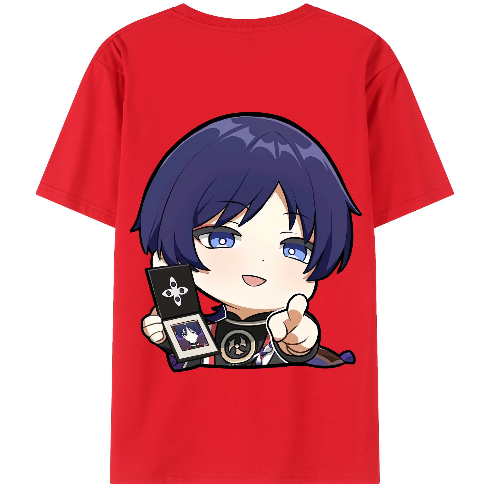 げんし神 さんペい genshin Sanpei 綿100％半袖Tシャツ（背面プリント）