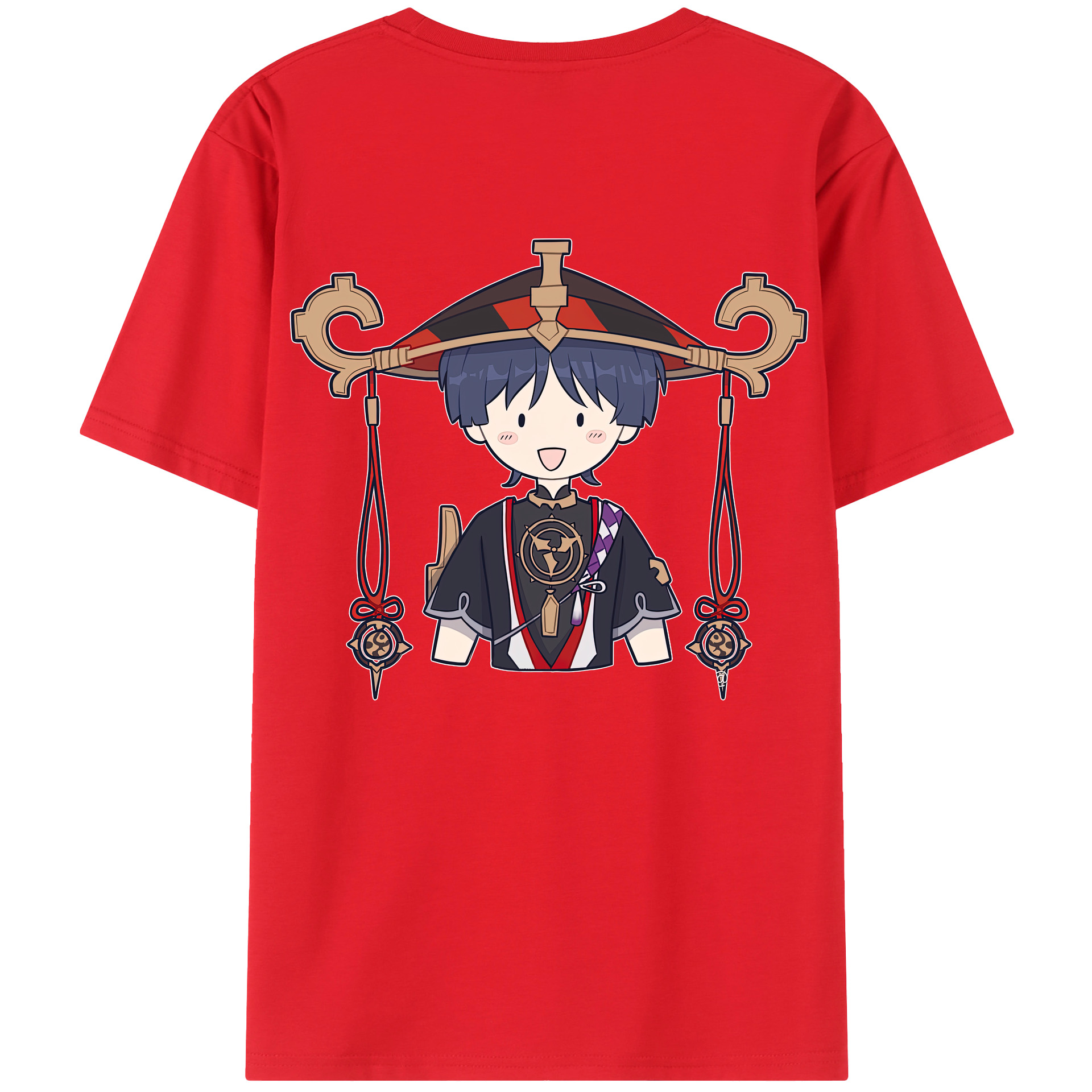 げんし神 さんペい genshin Sanpei 綿100％半袖Tシャツ（背面プリント）
