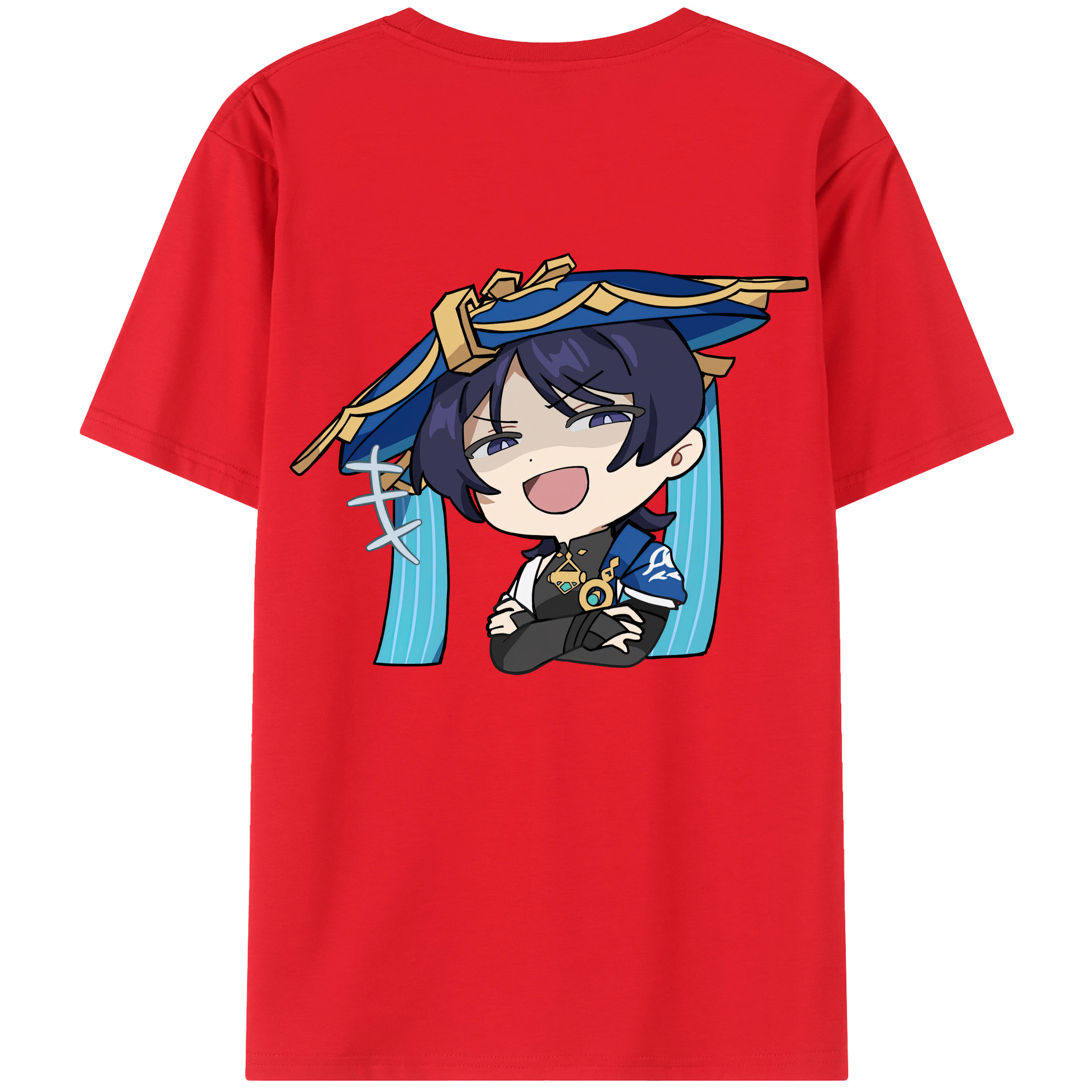 げんし神 さんペい genshin Sanpei 綿100％半袖Tシャツ（背面プリント）
