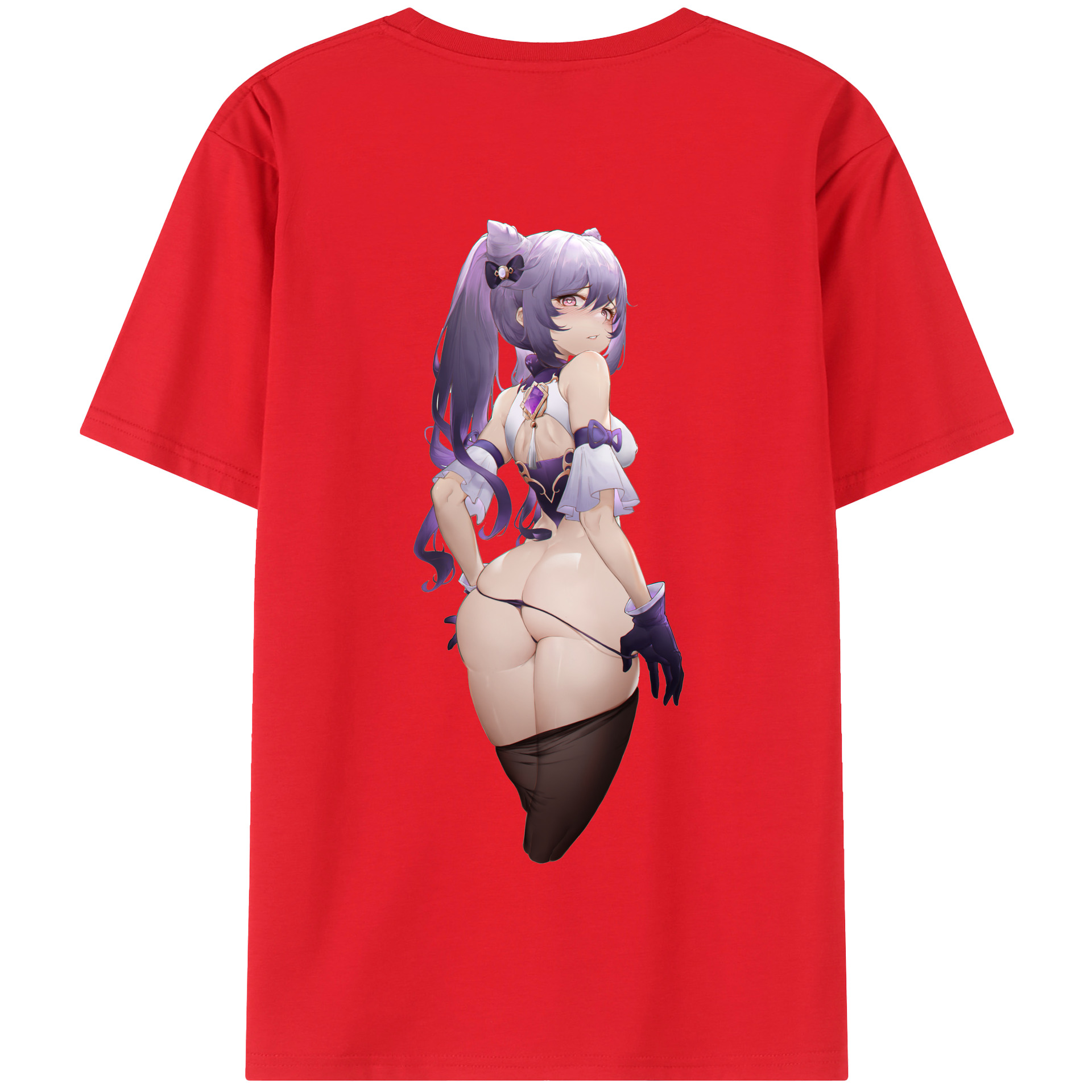 げんし神 刻晴 こくせい genshin Kokusei 綿100％半袖Tシャツ（背面プリント）