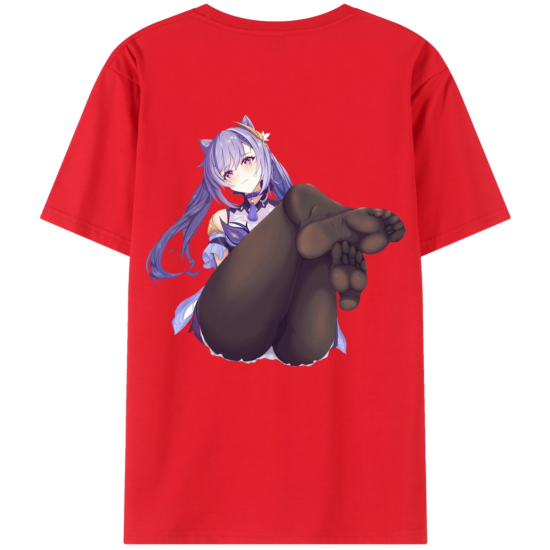 げんし神 刻晴 こくせい genshin Kokusei 綿100％半袖Tシャツ（背面プリント）