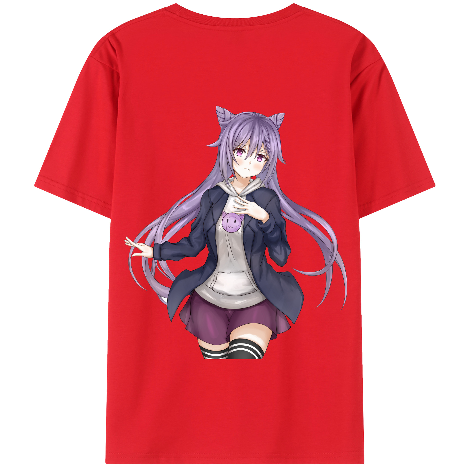 げんし神 刻晴 こくせい genshin Kokusei 綿100％半袖Tシャツ（背面プリント）