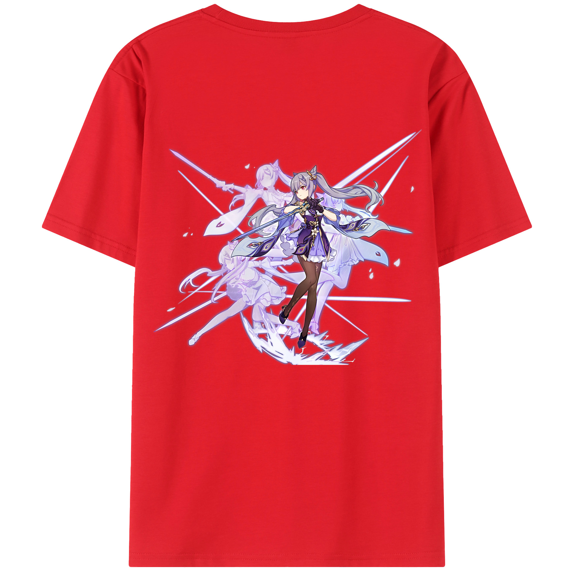 げんし神 刻晴 こくせい genshin Kokusei 綿100％半袖Tシャツ（背面プリント）