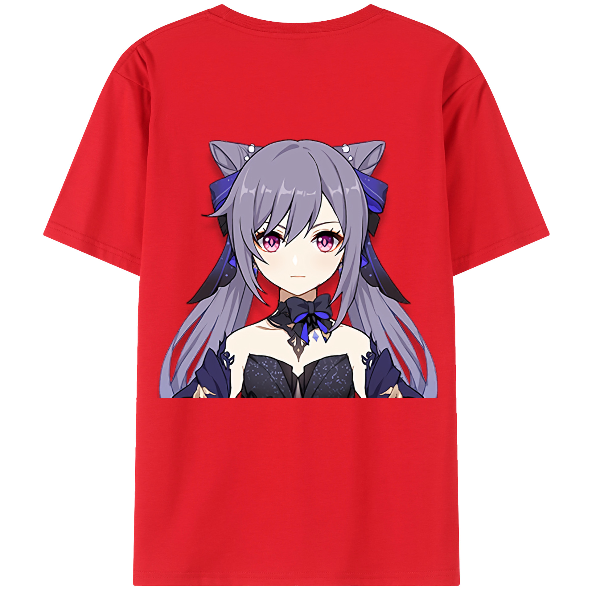 げんし神 刻晴 こくせい genshin Kokusei 綿100％半袖Tシャツ（背面プリント）
