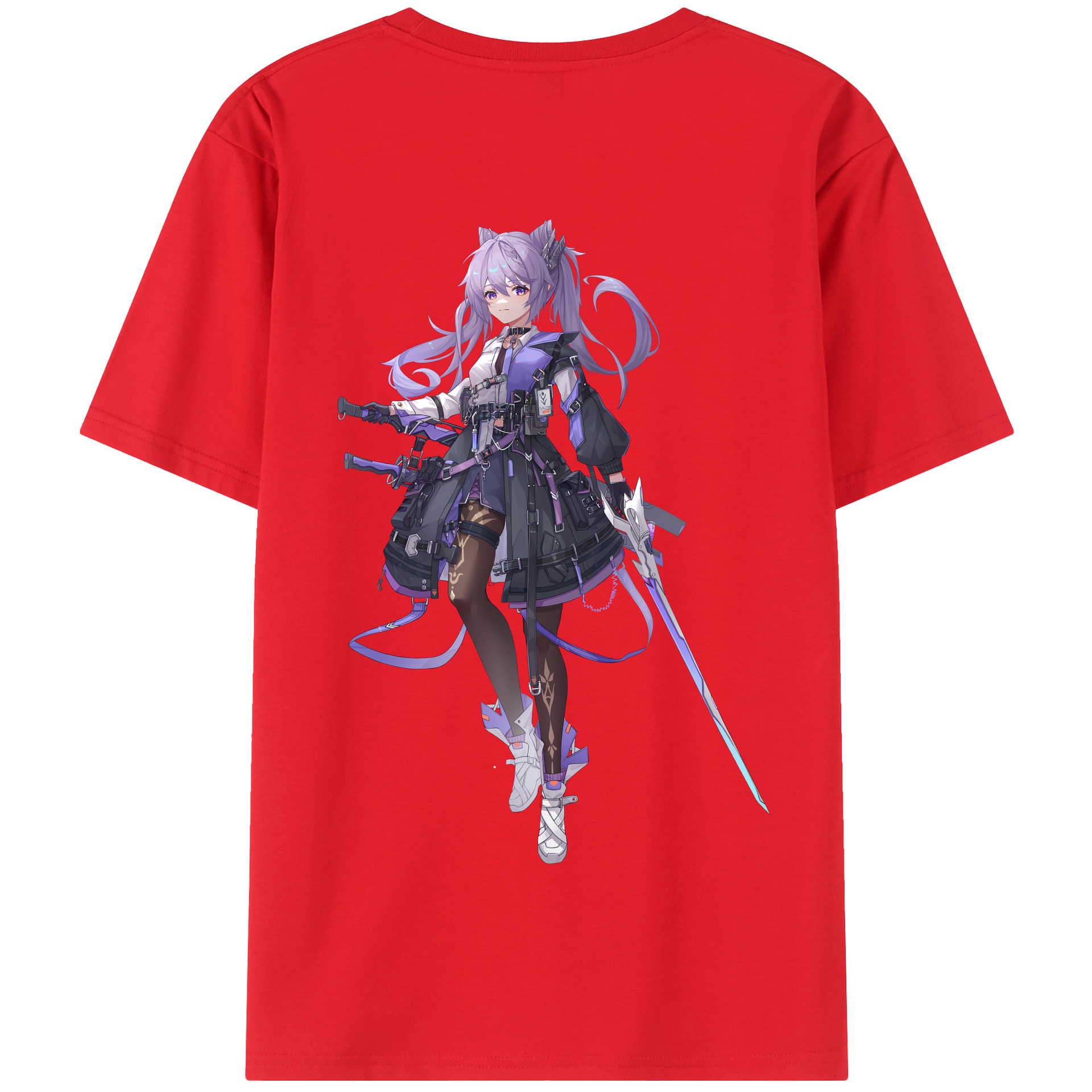 げんし神 刻晴 こくせい genshin Kokusei 綿100％半袖Tシャツ（背面プリント）
