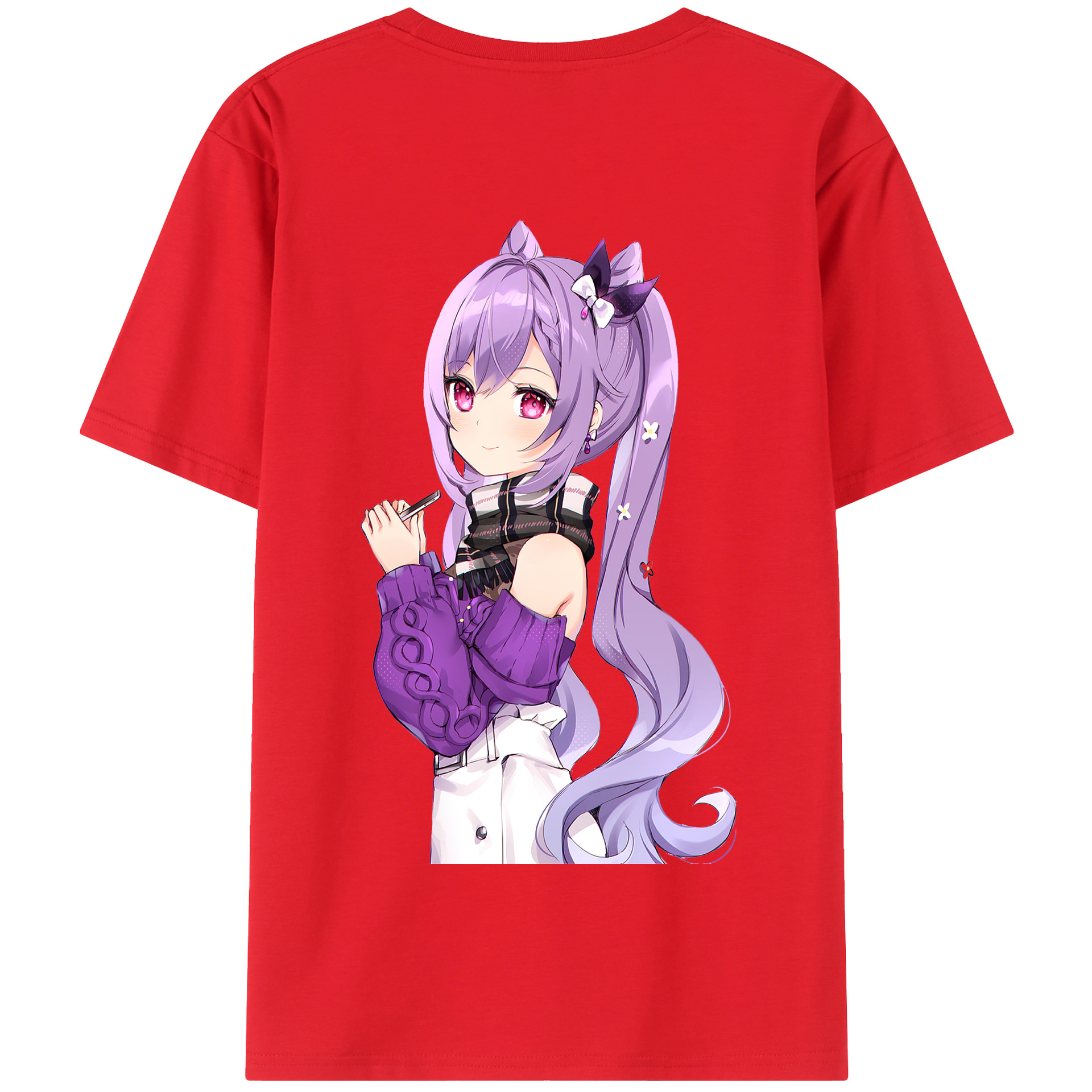 げんし神 刻晴 こくせい genshin Kokusei 綿100％半袖Tシャツ（背面プリント）