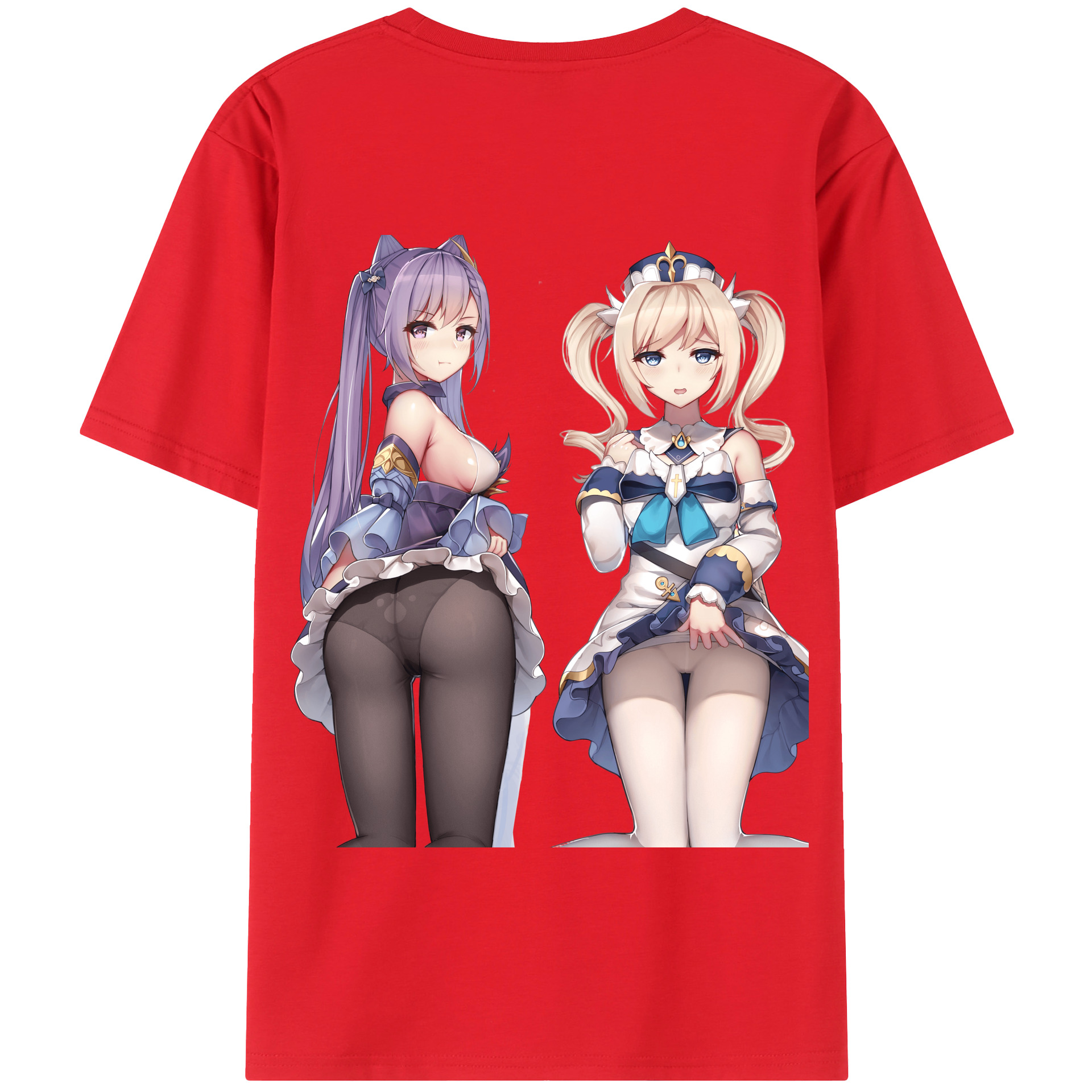 げんし神 刻晴 こくせい genshin Kokusei 綿100％半袖Tシャツ（背面プリント）