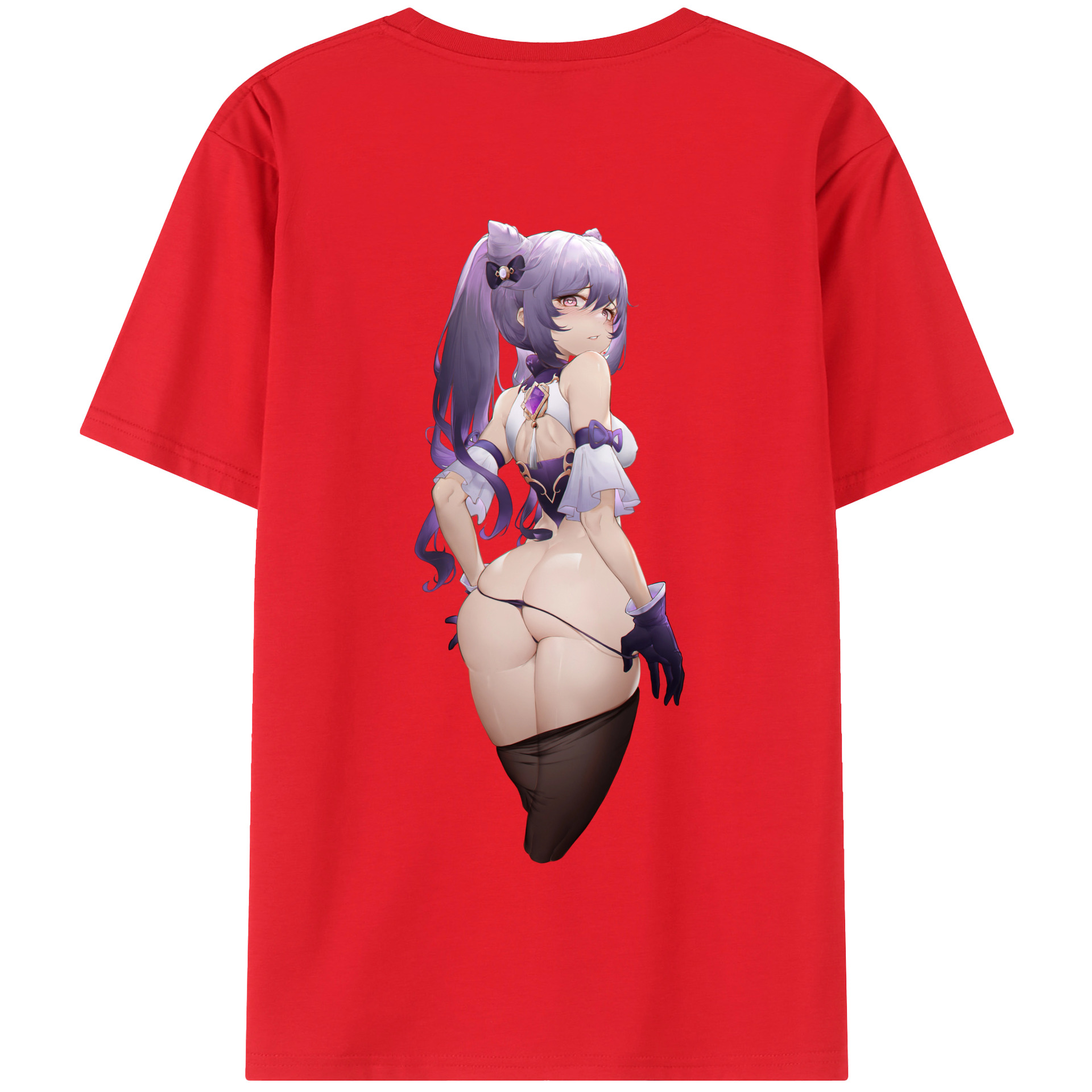 げんし神 刻晴 こくせい genshin Kokusei 綿100％半袖Tシャツ（背面プリント）