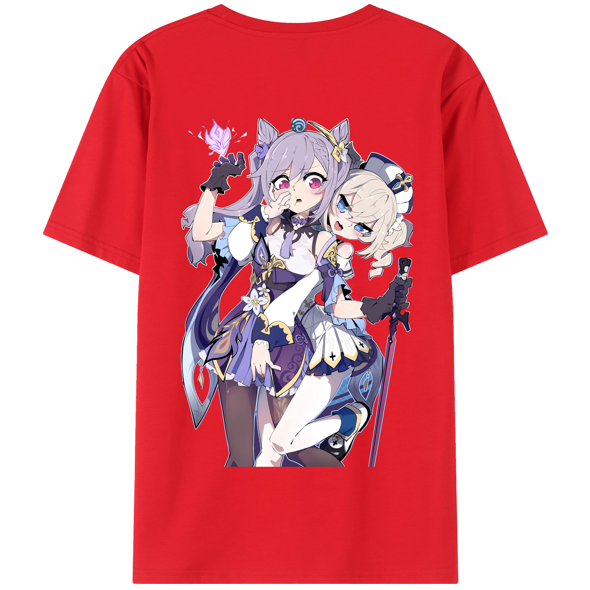 げんし神 刻晴 こくせい genshin Kokusei 綿100％半袖Tシャツ（背面プリント）