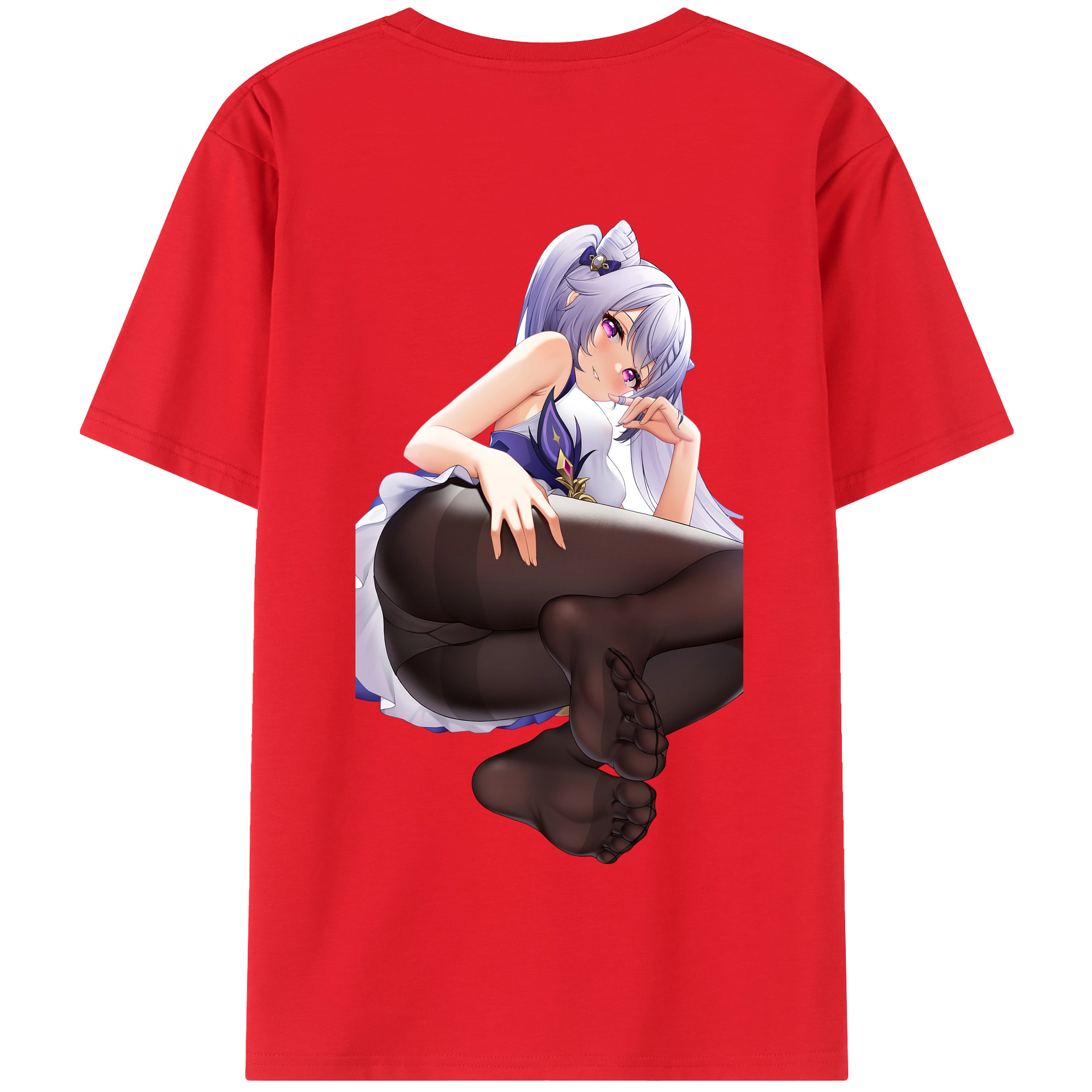 げんし神 刻晴 こくせい genshin Kokusei 綿100％半袖Tシャツ（背面プリント）