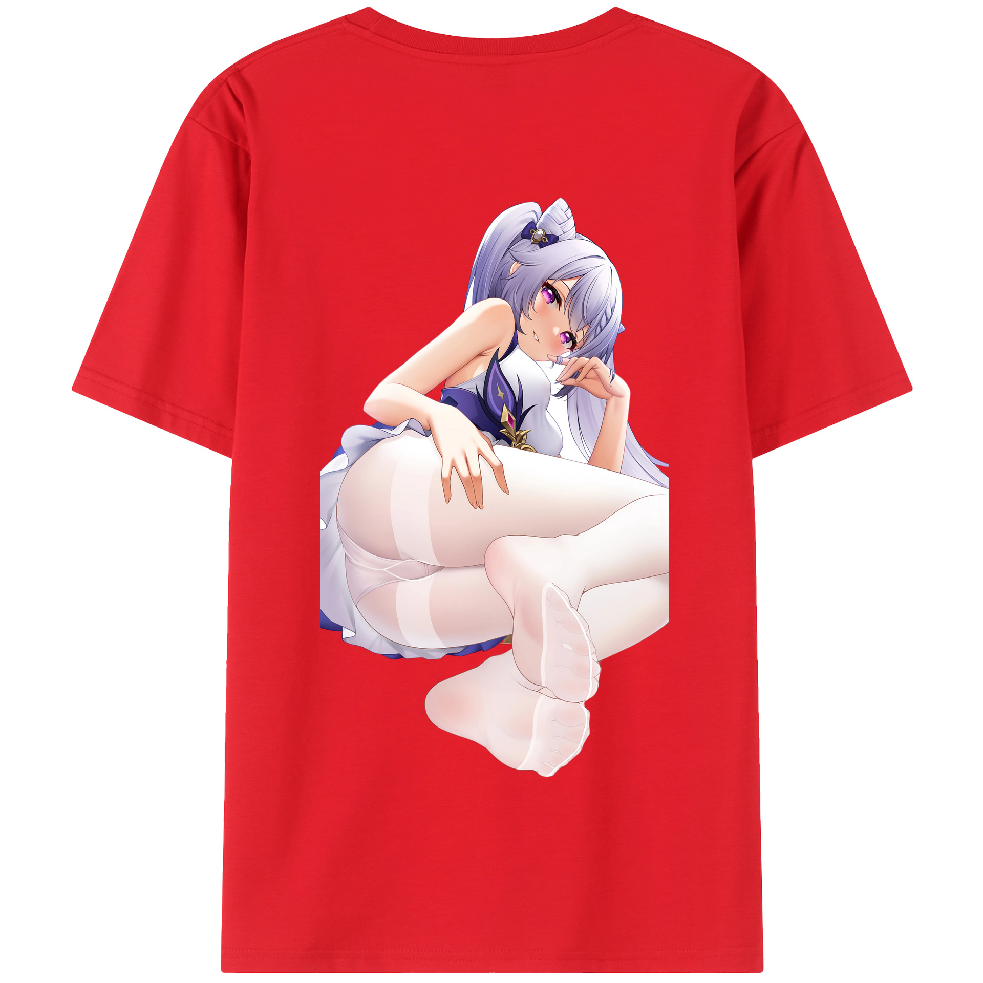 げんし神 刻晴 こくせい genshin Kokusei 綿100％半袖Tシャツ（背面プリント）
