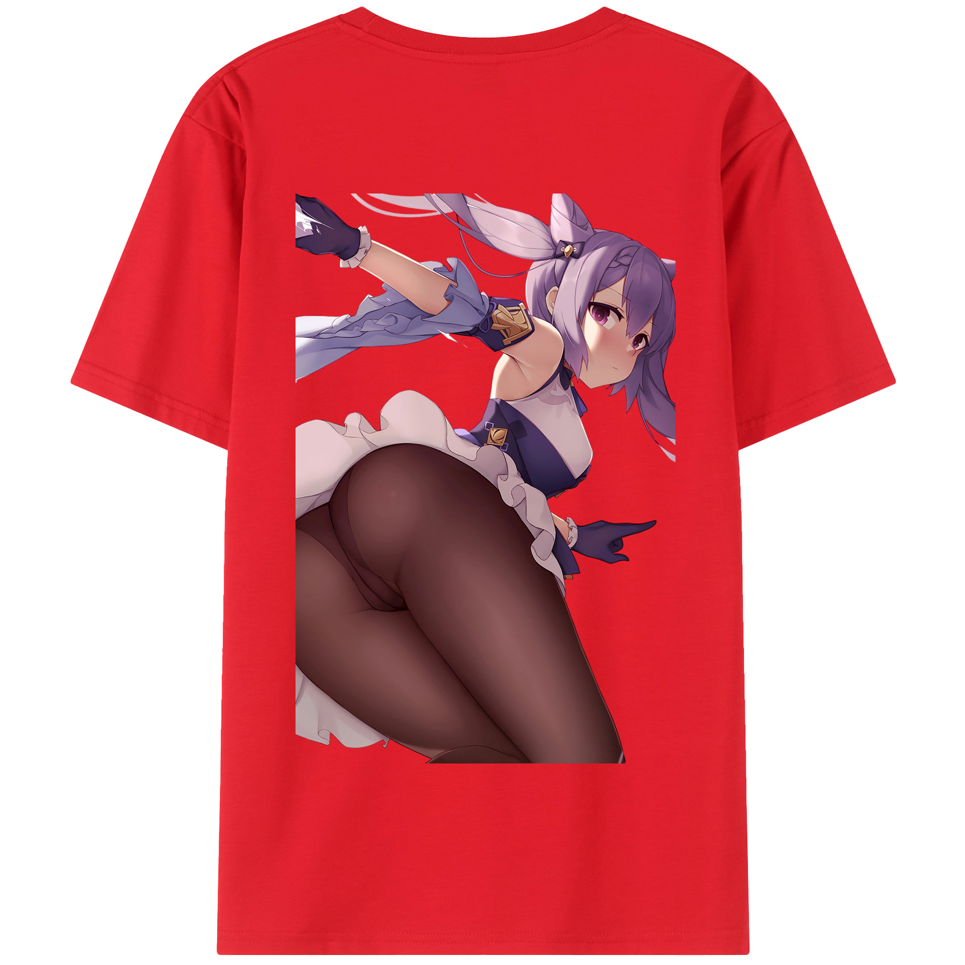 げんし神 刻晴 こくせい genshin Kokusei 綿100％半袖Tシャツ（背面プリント）